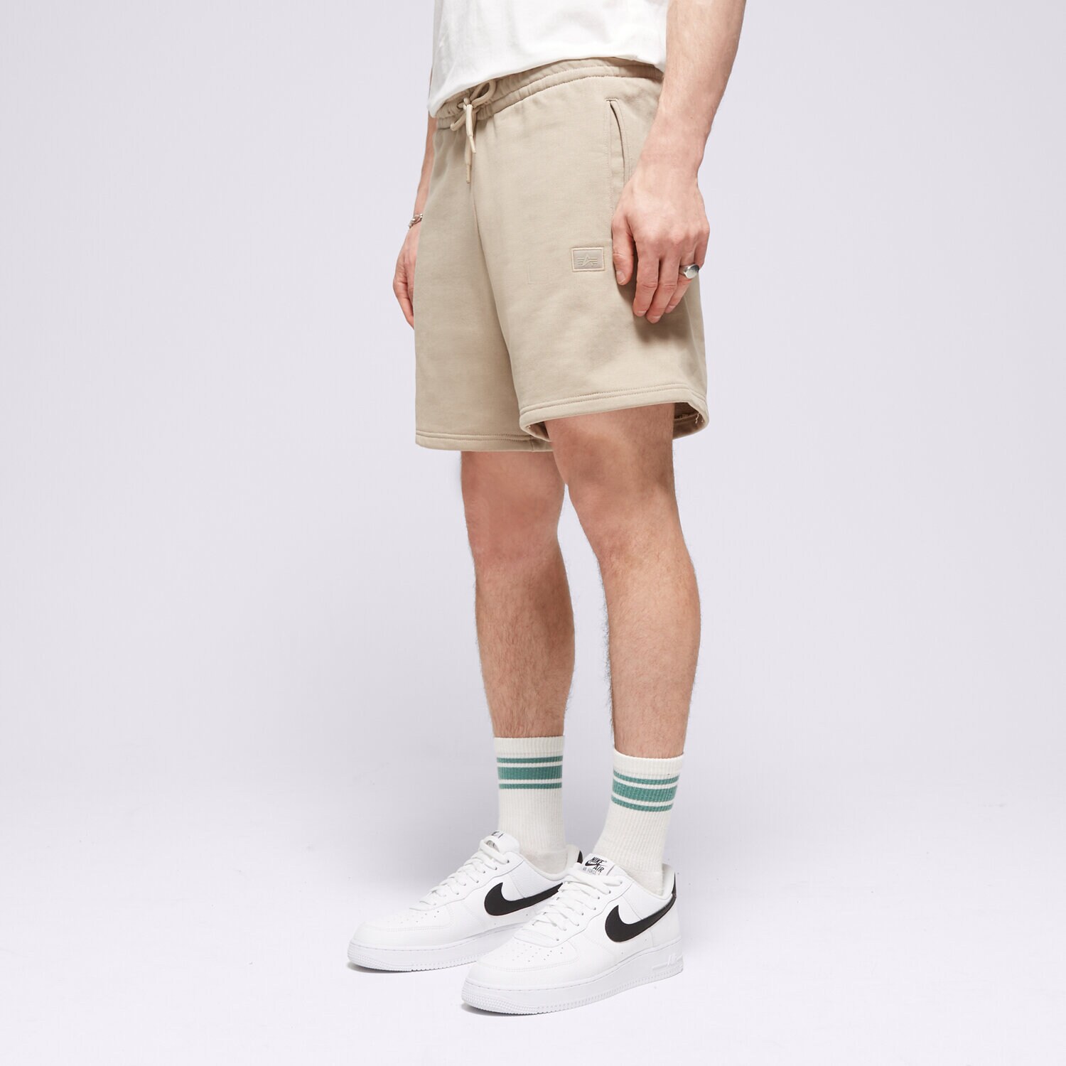 Herren Shorts ALPHA INDUSTRIES SHORTS ALPHA ESSENTIALS RL SHORTS 146363679 Beige