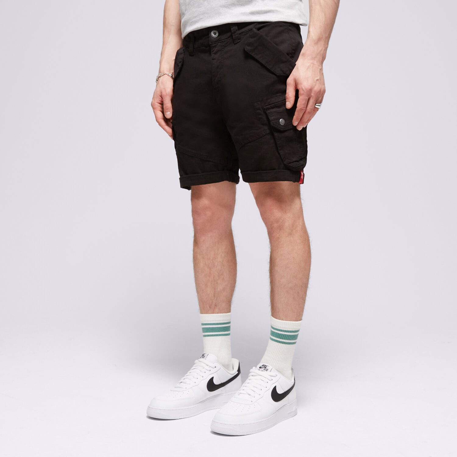 Herren Shorts ALPHA INDUSTRIES SHORTS COMBAT SHORT 11621003 Schwarz