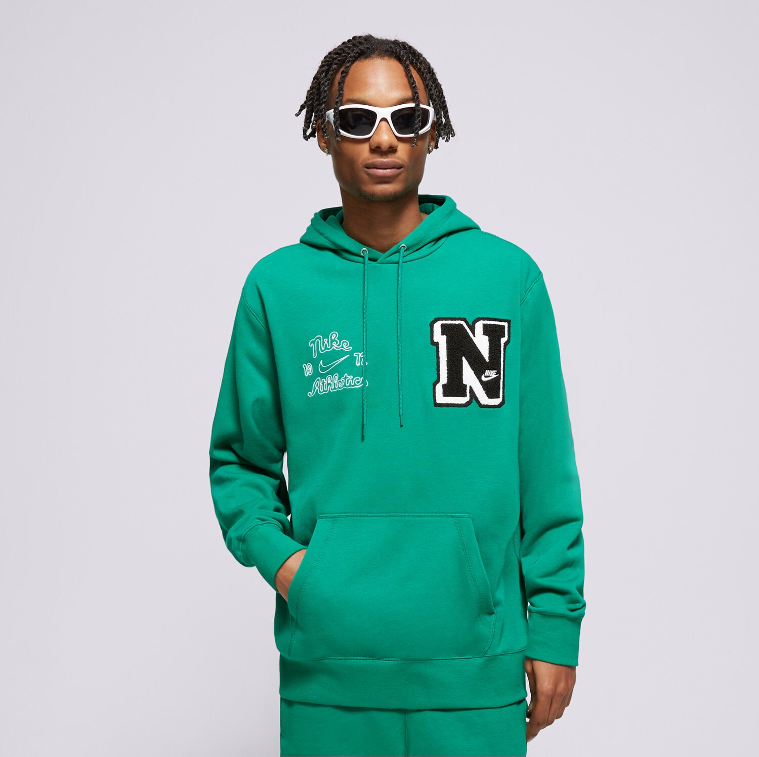 Herren NIKE HOODIE M NK CLUB FT PO HDY VRSTY FN3100-365 Grün
