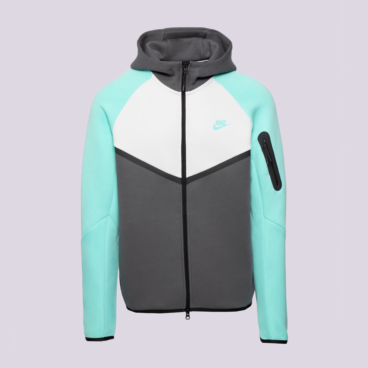 Herren NIKE SWEATSHIRT MIT REIßVERSCHLUSS   Z KAPTUREM M NK TCH FLC HV6512-068 Grün