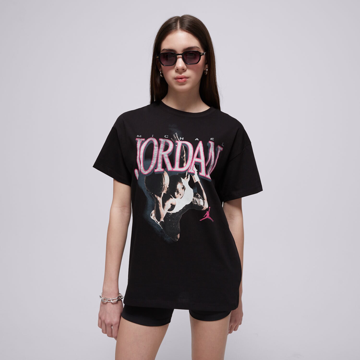 Kinder T-Shirt JORDAN T-SHIRT JDG MJ SOAR OVERSIZED TEE GIRL 45D922-023 Schwarz