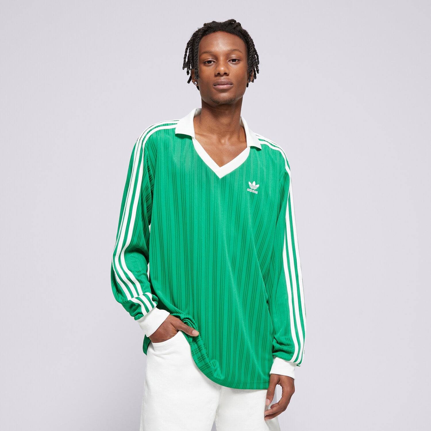 Herren T-Shirt ADIDAS T-SHIRT PIQUE LS IX5225 Grün