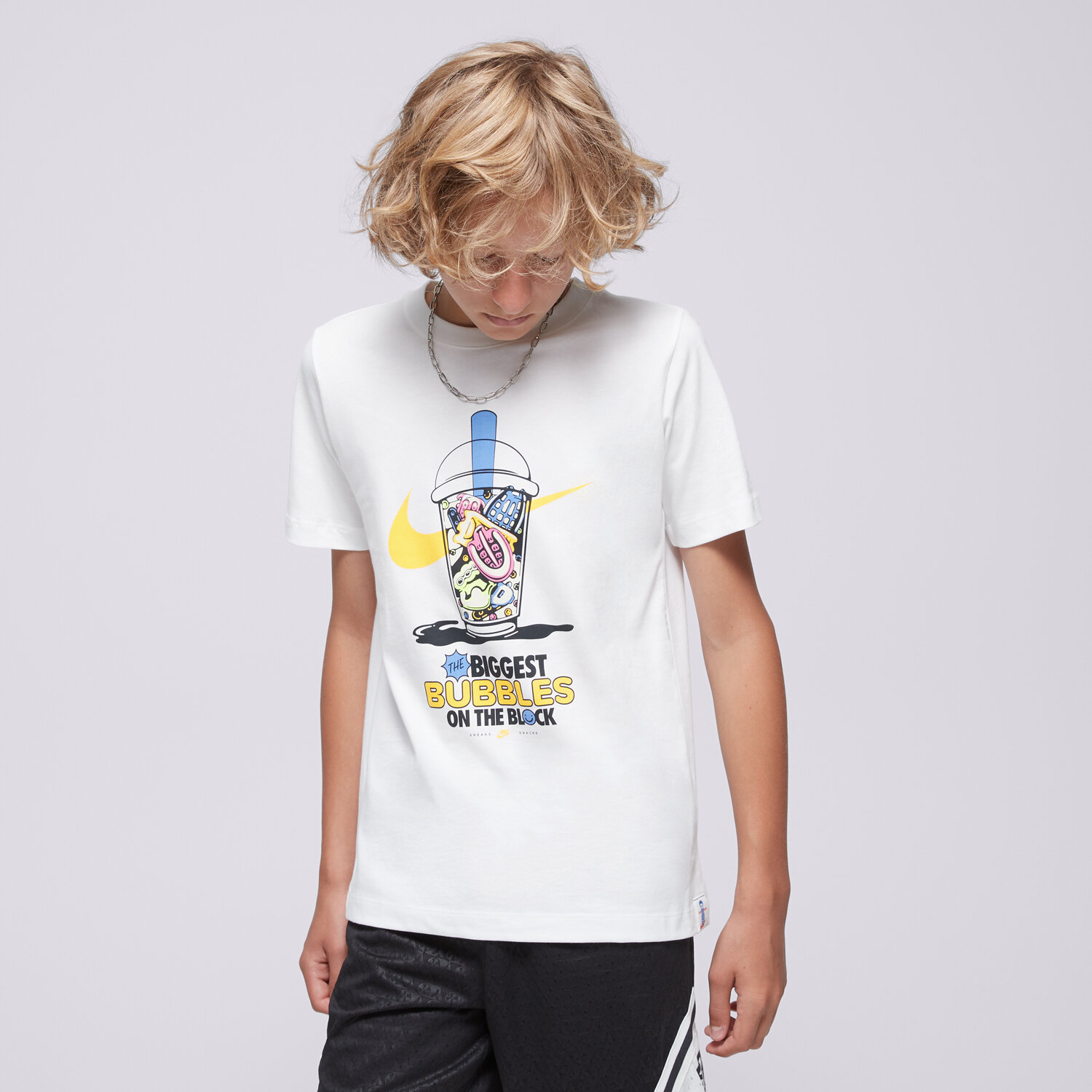 Kinder T-Shirt NIKE T-SHIRT K NSW TEE TD BOBA BOY HQ3227-100 Blau