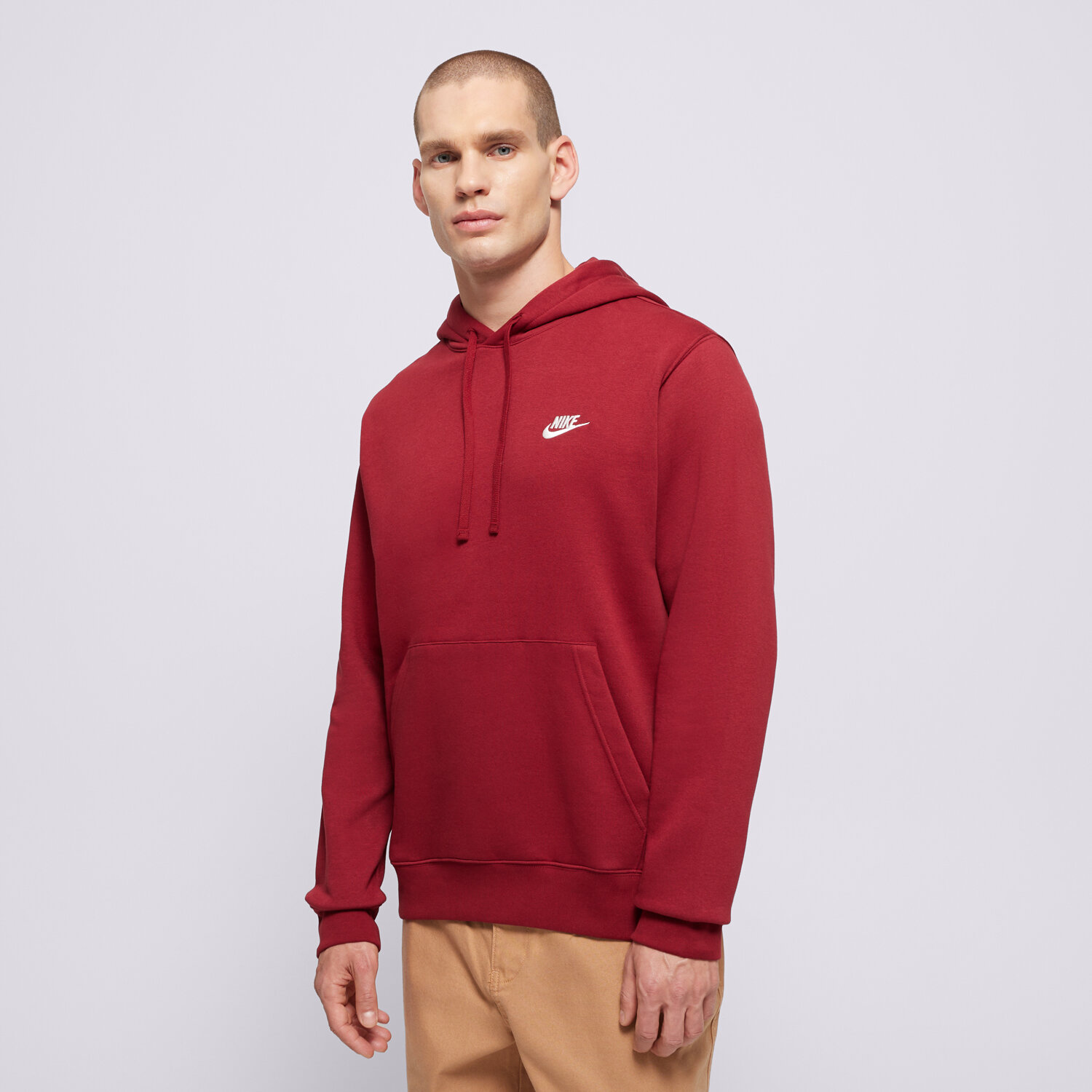 Herren NIKE HOODIE M NSW CLUB HOODIE PO BB BV2654-677 Rot