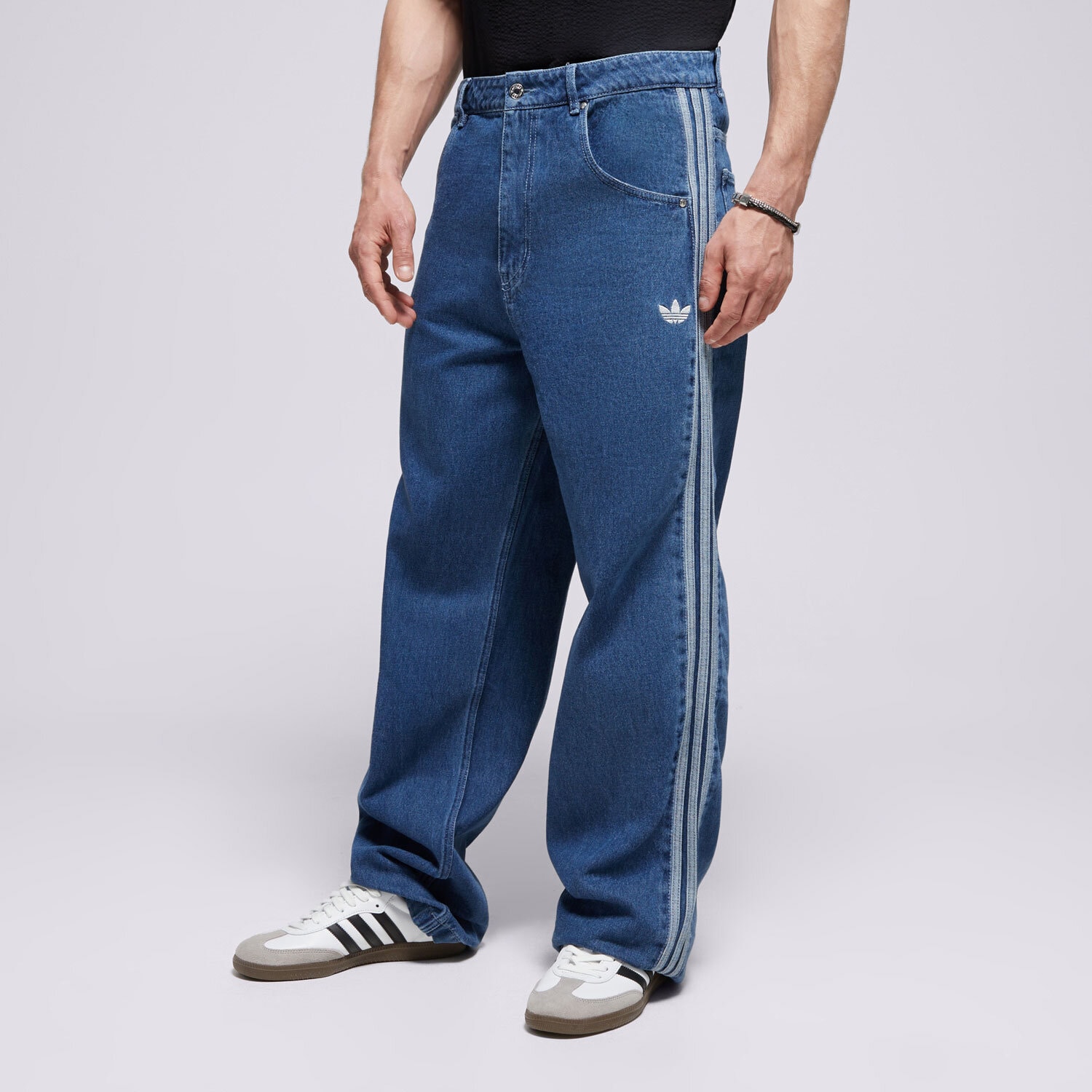 Herren Hosen ADIDAS HOSE DENIM FB PT JC6234 Blau