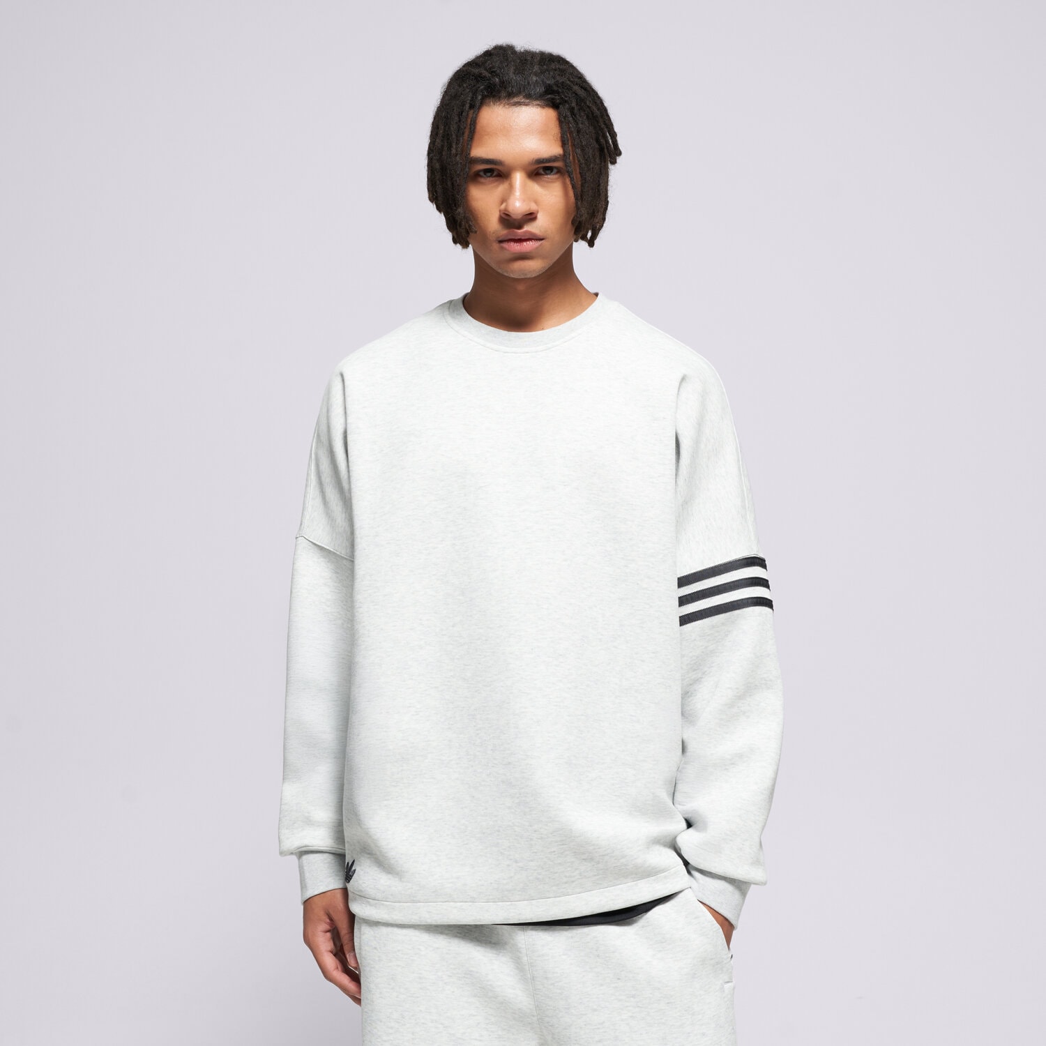 Herren ADIDAS SWEATSHIRT NC LS OS CREW JW7920 Grau