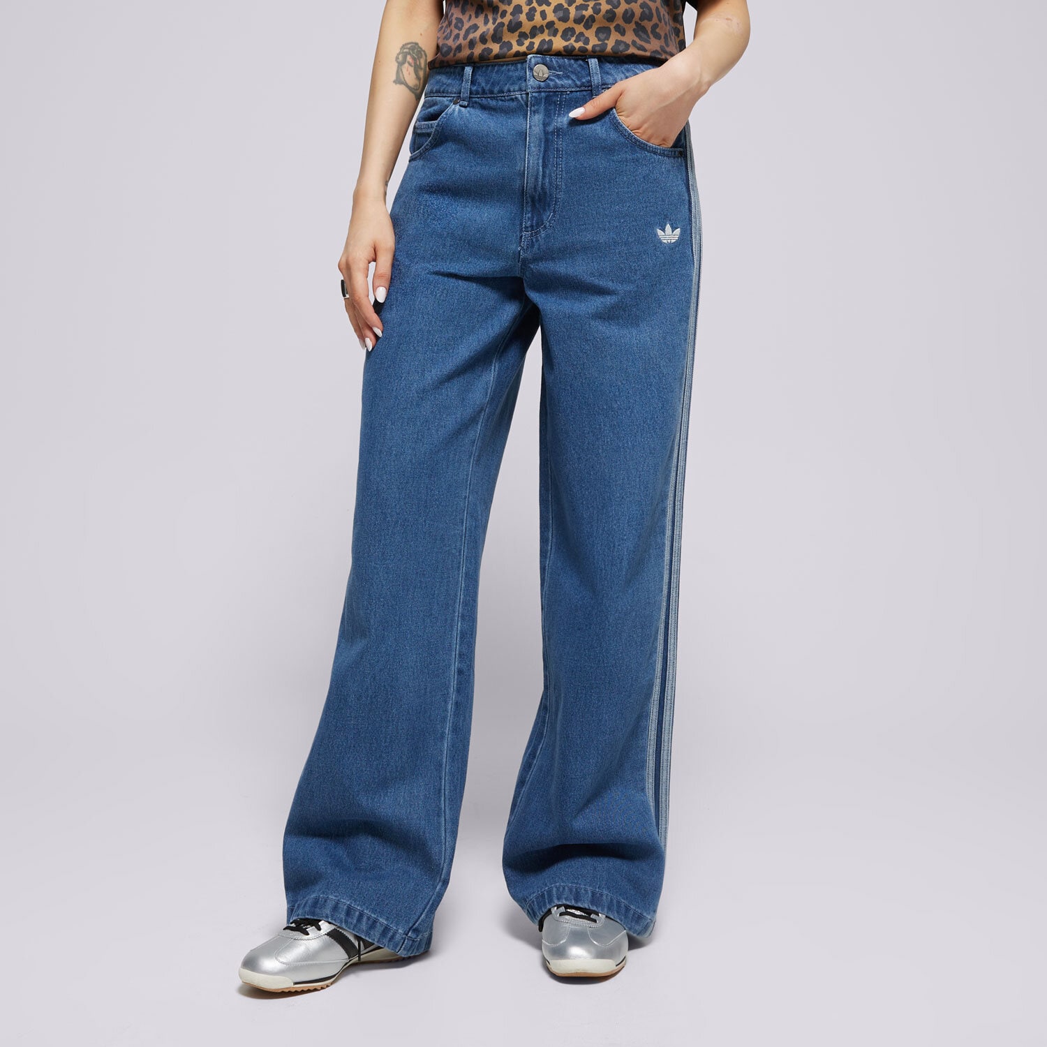 Damen Hosen ADIDAS HOSE DENIM 3S JD2574 Blau