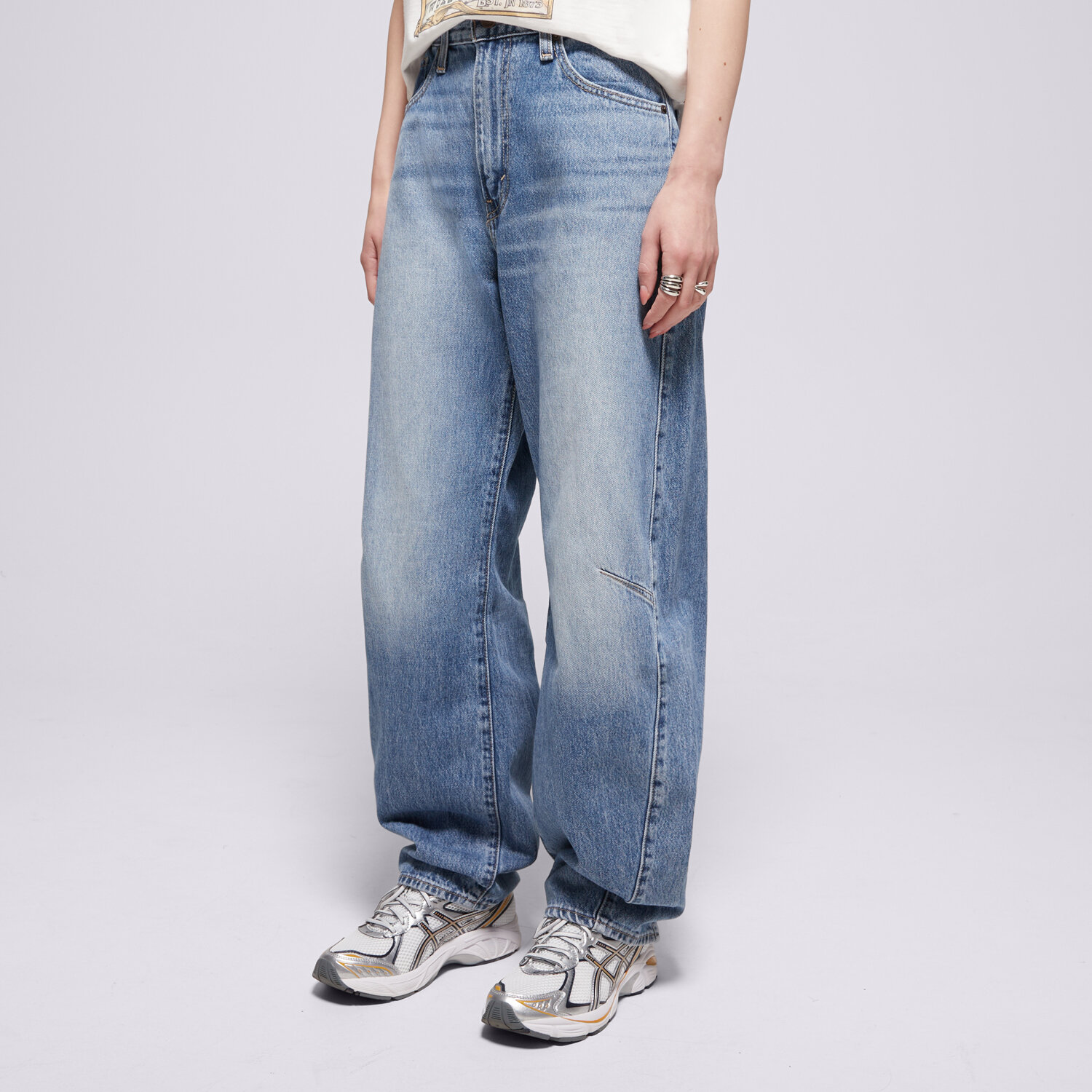 Damen Hosen LEVI'S HOSE CINCH BARREL MED INDIGO WORN IN 003V5-0002 Blau