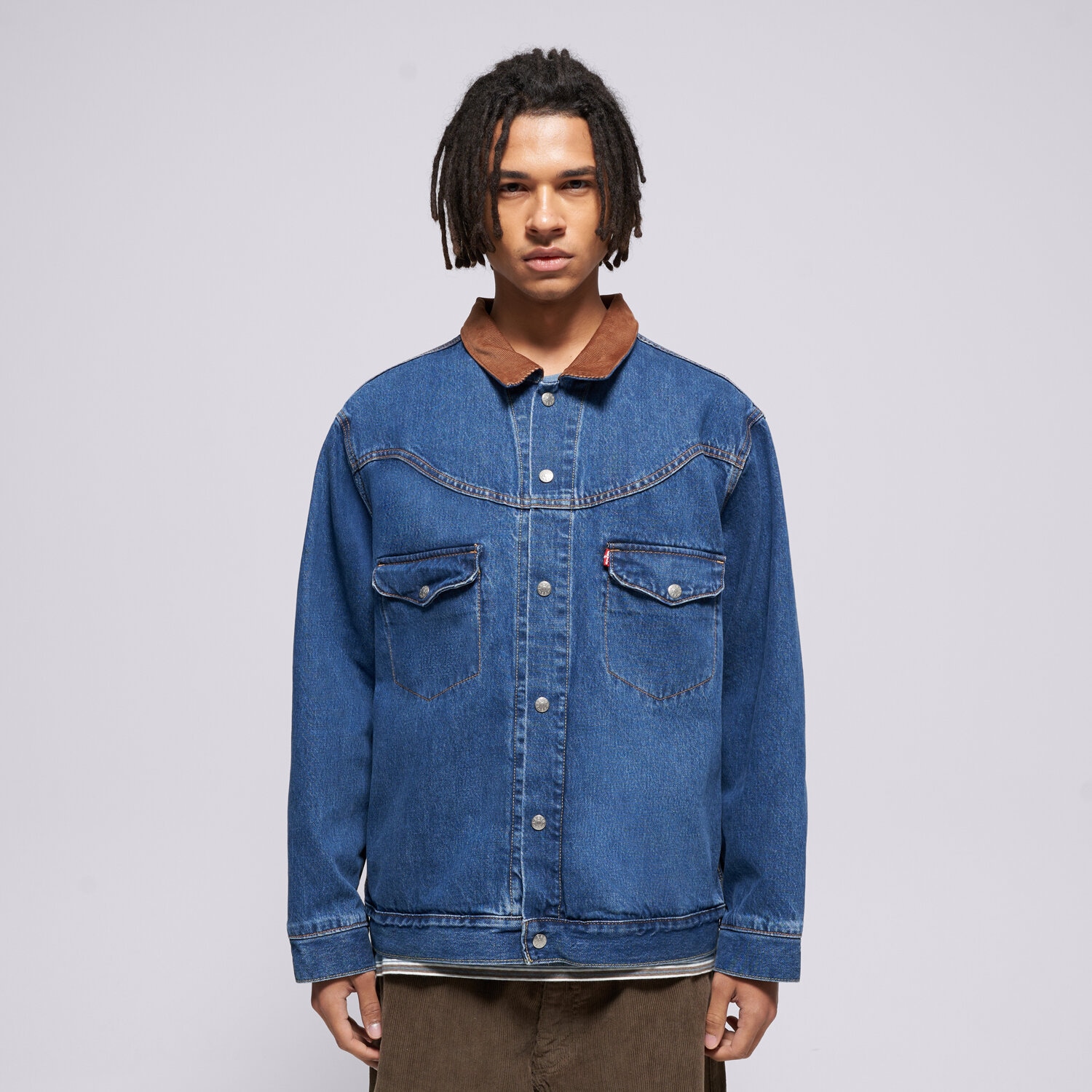 Herren Hemd LEVI'S HEMD WESTERN INSPIRED TRUCK DARK INDIGO - WORN IN 002WN-0000 Blau