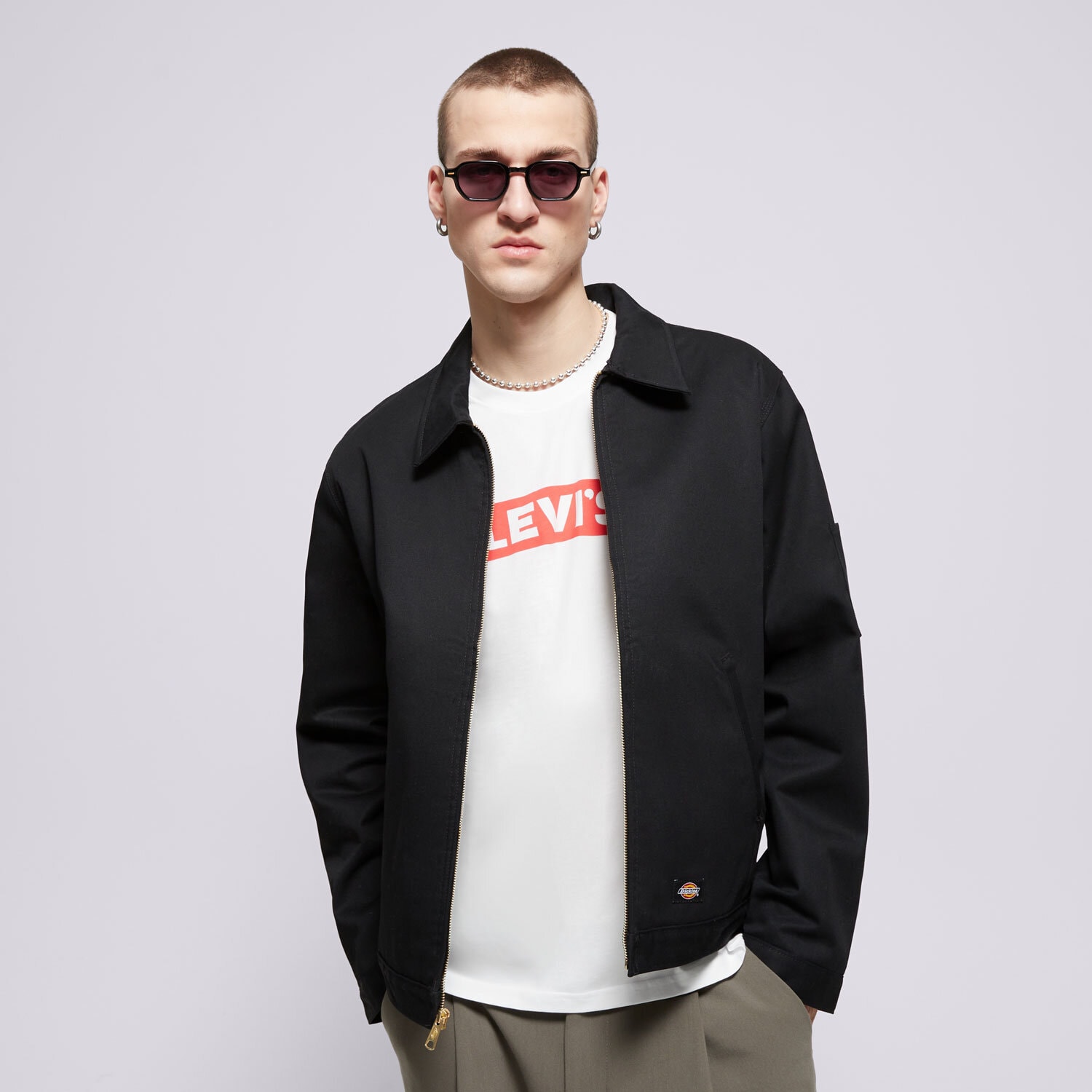 Herren Übergangsjacke DICKIES JACKE M LINED EISENHOWER JACKET REC DK0A4XK4BLK1 Schwarz
