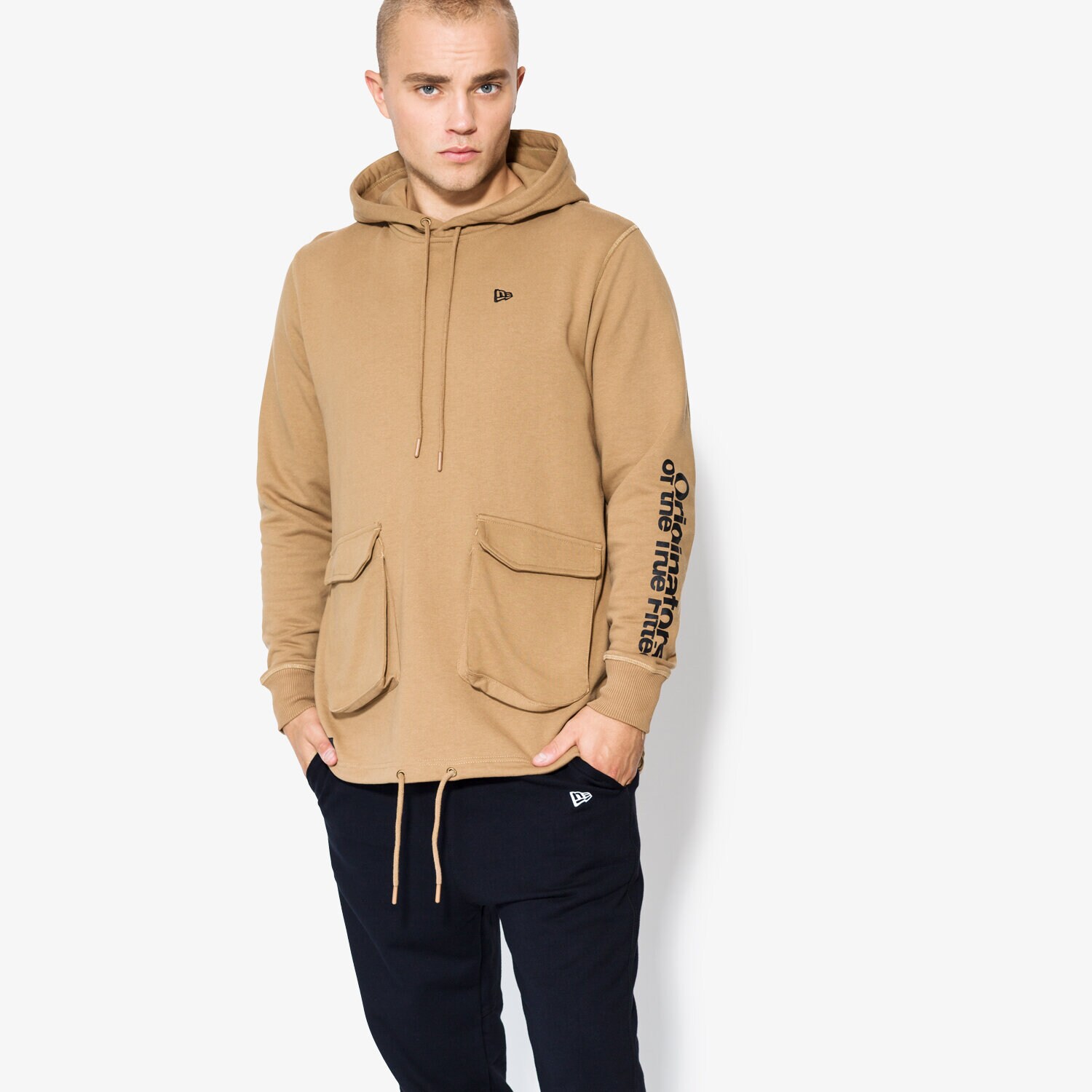 Herren NEW ERA SWEATSHIRT ORIGINATORS PO HOODY NE KHK 11459483 Beige
