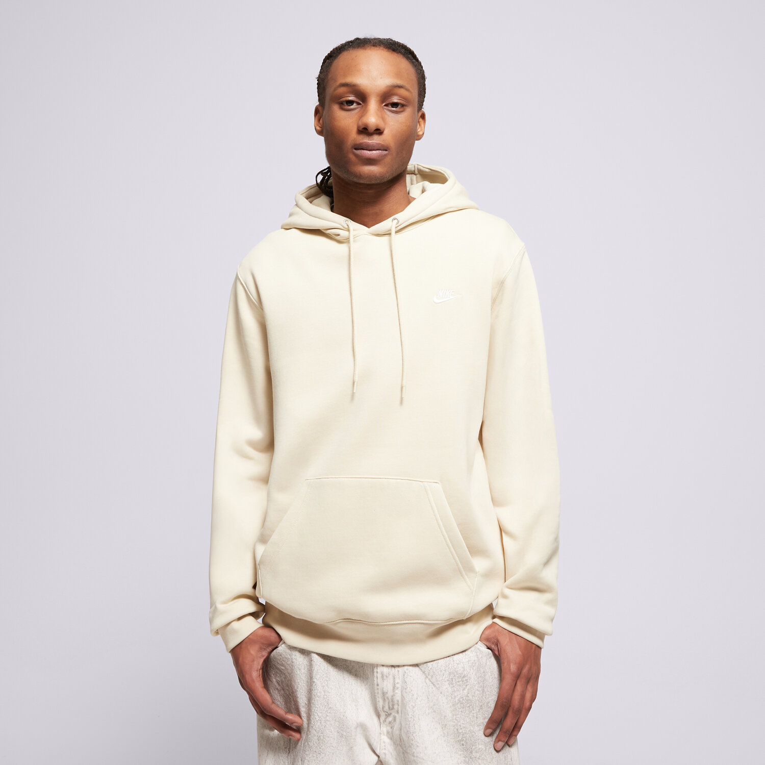 Herren NIKE HOODIE M NK CLUB BB PO HOODIE FN3859-229 Beige