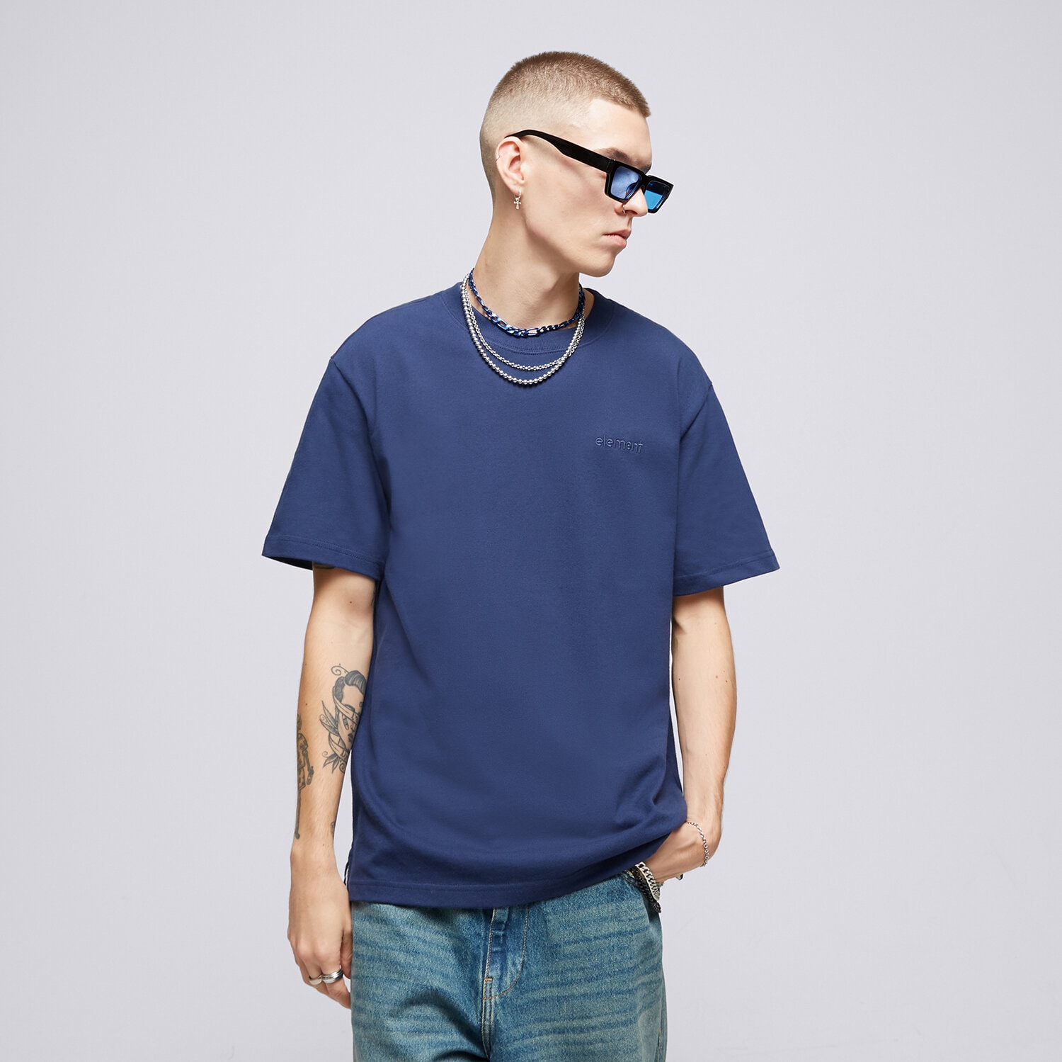 Herren T-Shirt ELEMENT T-SHIRT CRAIL 3.0 SS ELYKT00120-BYM0 Dunkelblau