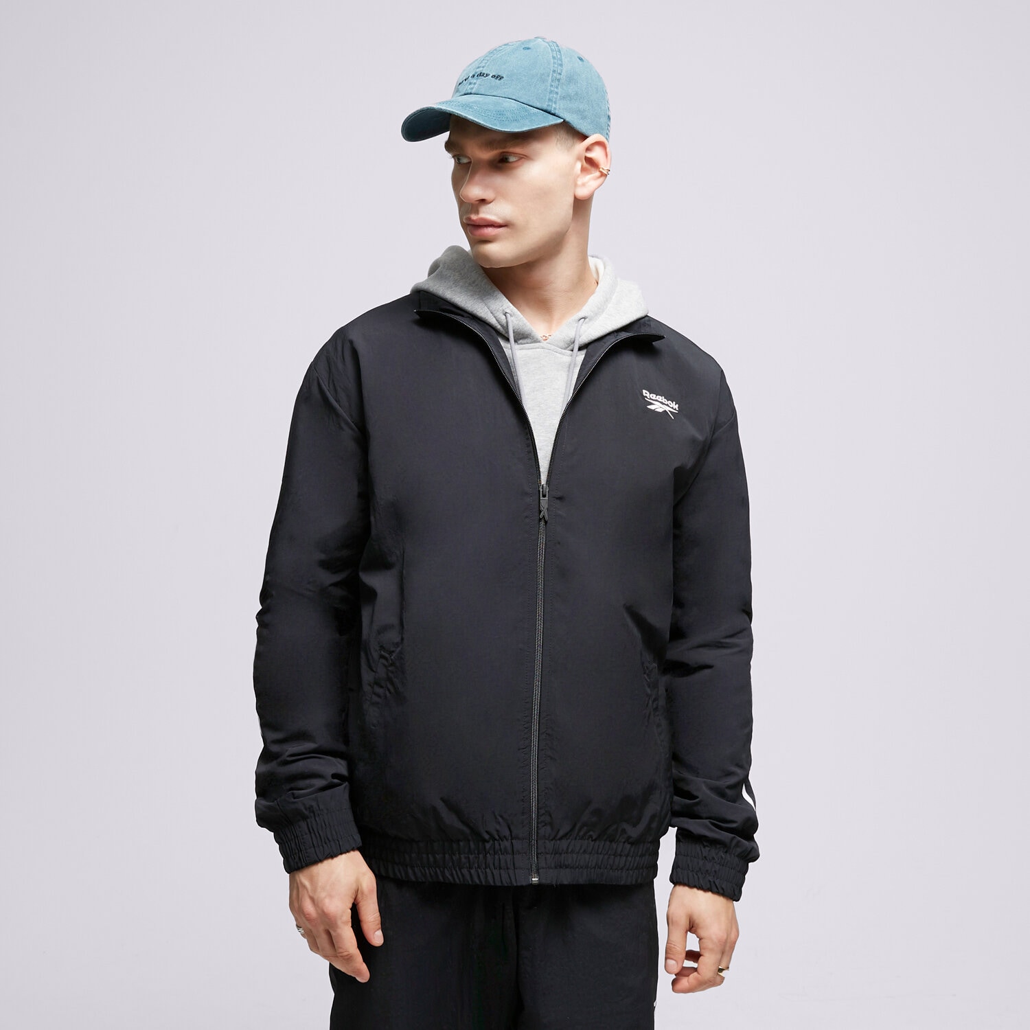 Herren REEBOK SWEATSHIRT MIT REIßVERSCHLUSS   CL VECTOR TRACKTOP 100031168 Schwarz