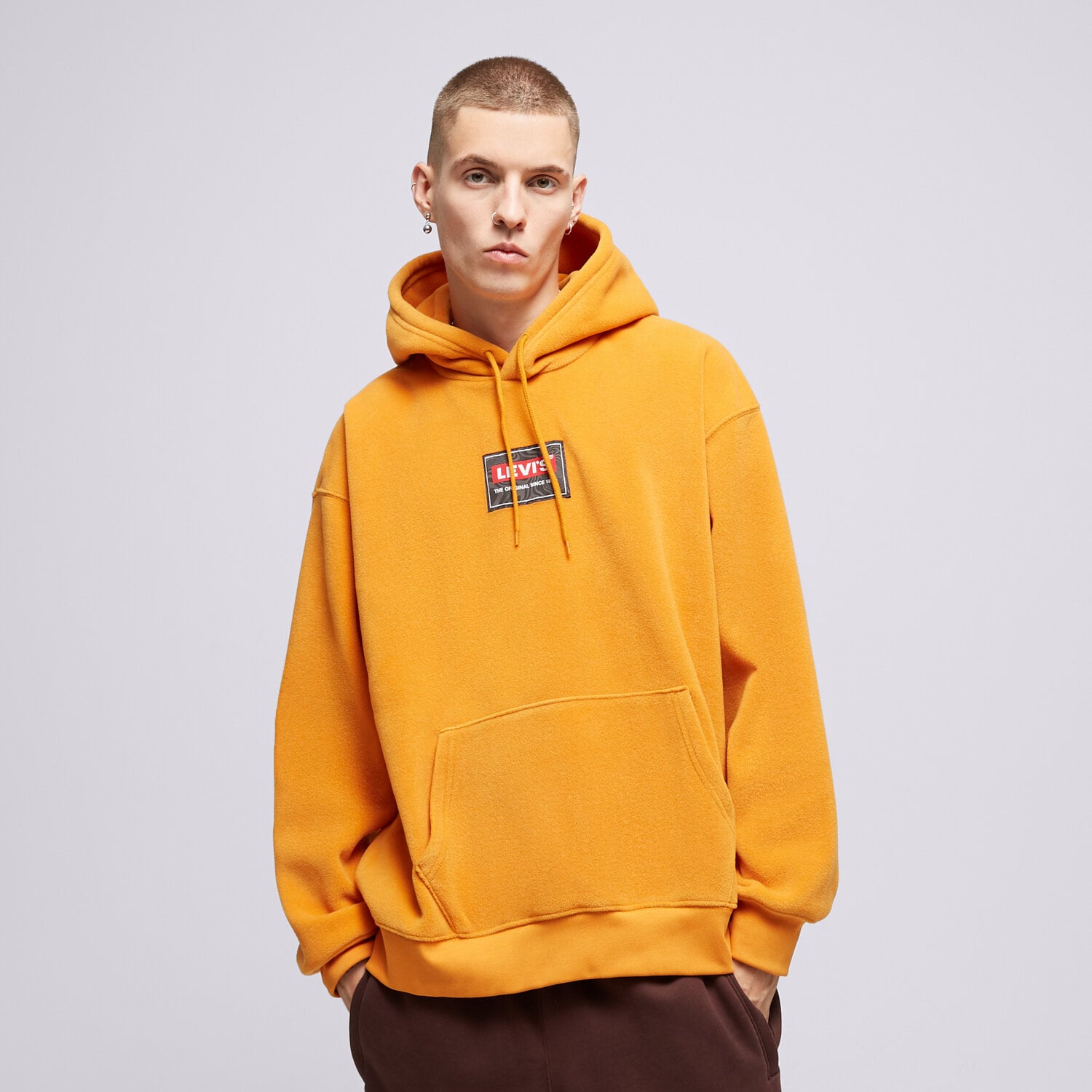 Herren LEVI'S HOODIE BABY TAB PF A6391-0001 senfgelb