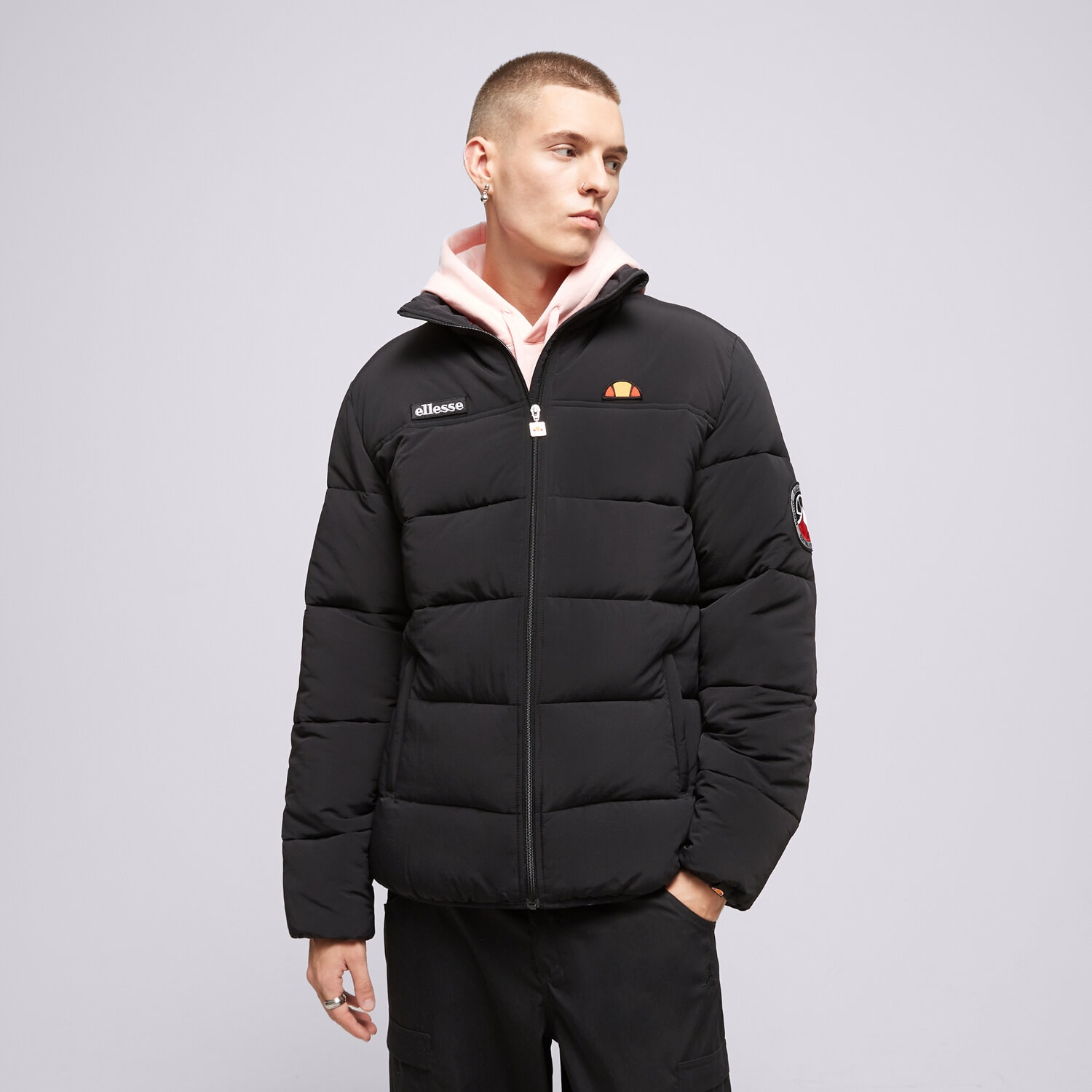 Herren Winterjacke ELLESSE JACKE WINTER NEBULA BLK PADDED JACKET SHR12789011 Schwarz