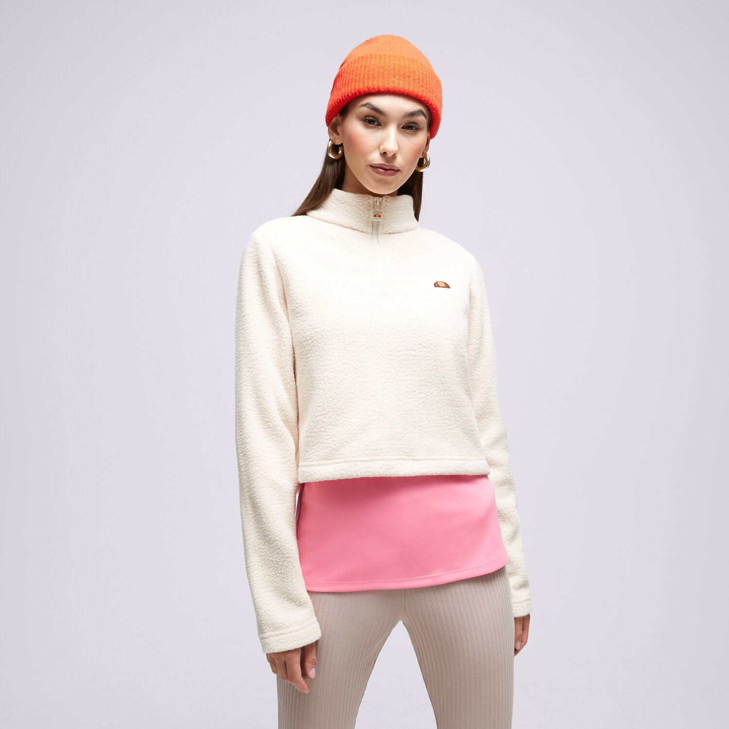 Damen ELLESSE SWEATSHIRT MIT REIßVERSCHLUSS   SENATORE OFF WHT 1/2 SGT19159904 Beige