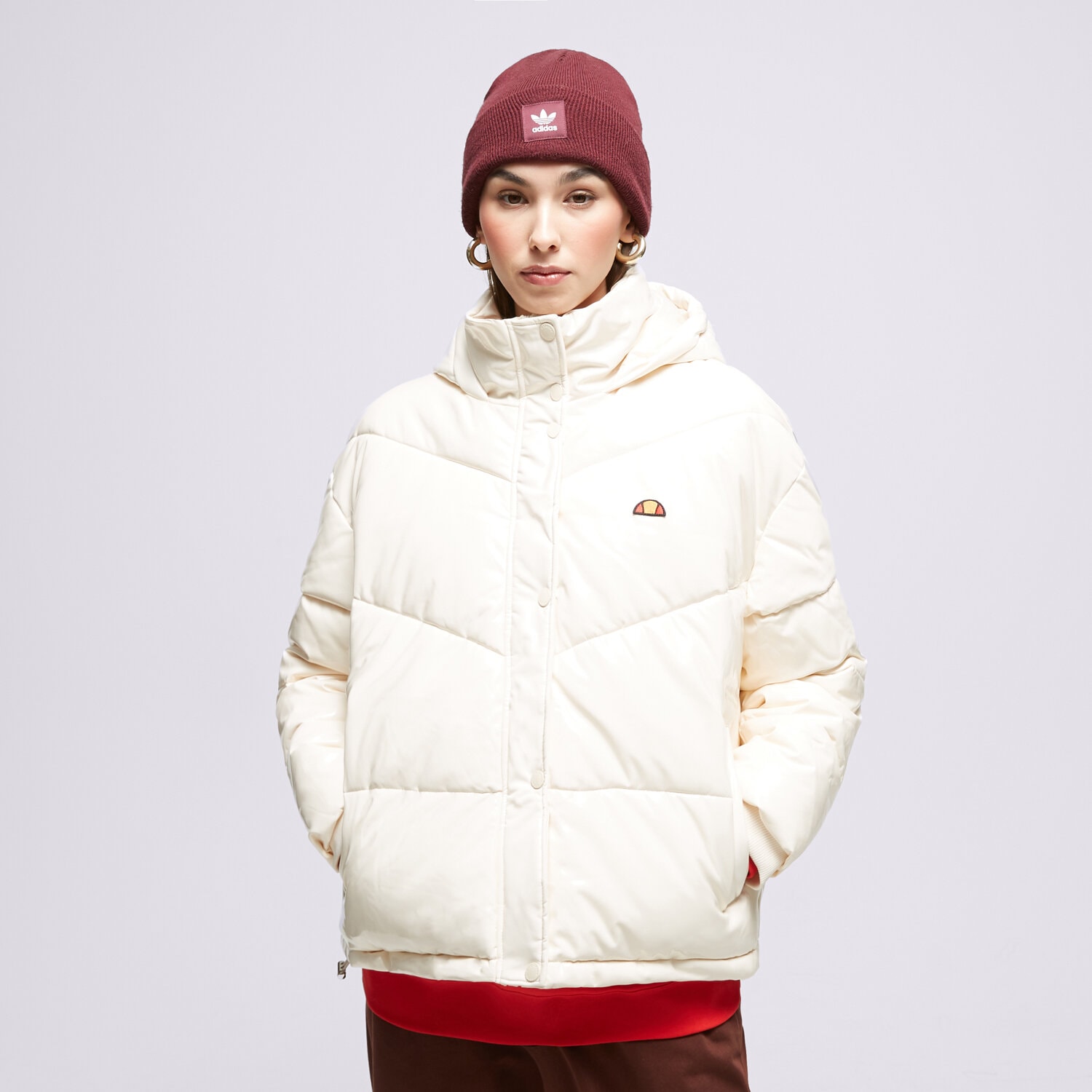 Damen Winterjacke ELLESSE DAUNENJACKE TARANTINO OFF WHT PADDED JACKET SGT19170904 Beige
