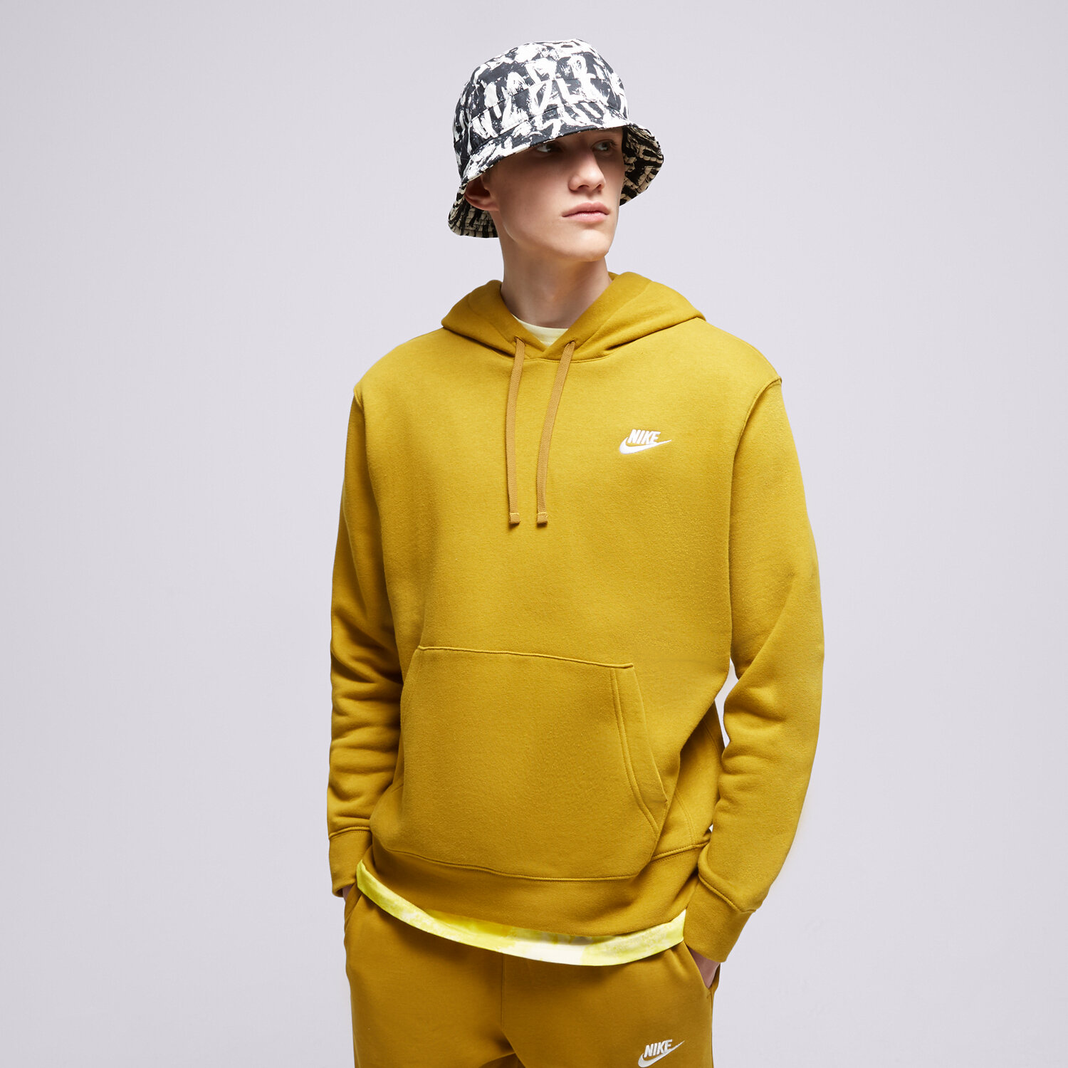 Herren NIKE HOODIE NIKE SPORTSWEAR CLUB BV2654-716 senfgelb