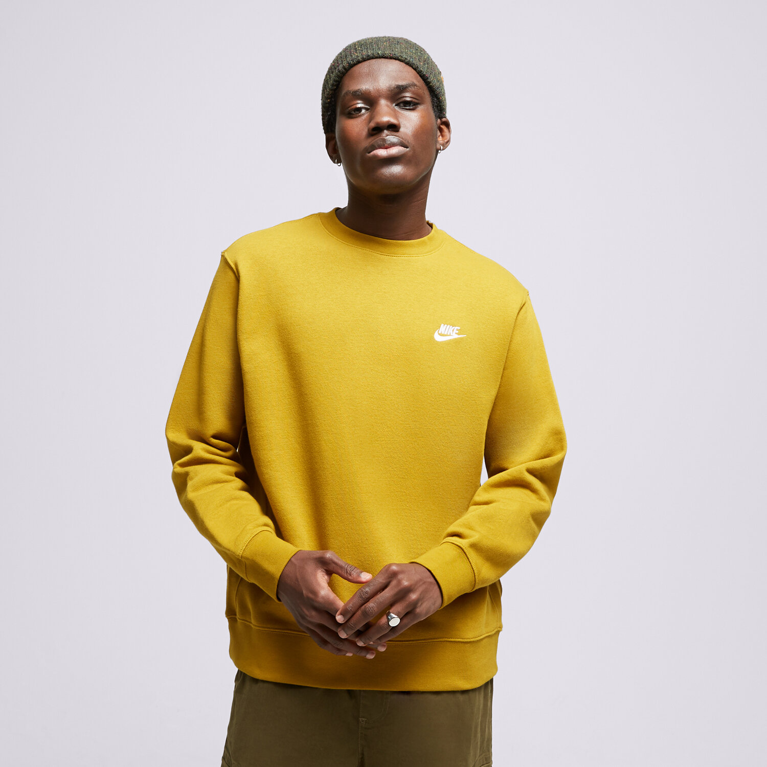 Herren NIKE SWEATSHIRT NIKE SPORTSWEAR CLUB FLEECE BV2662-716 senfgelb