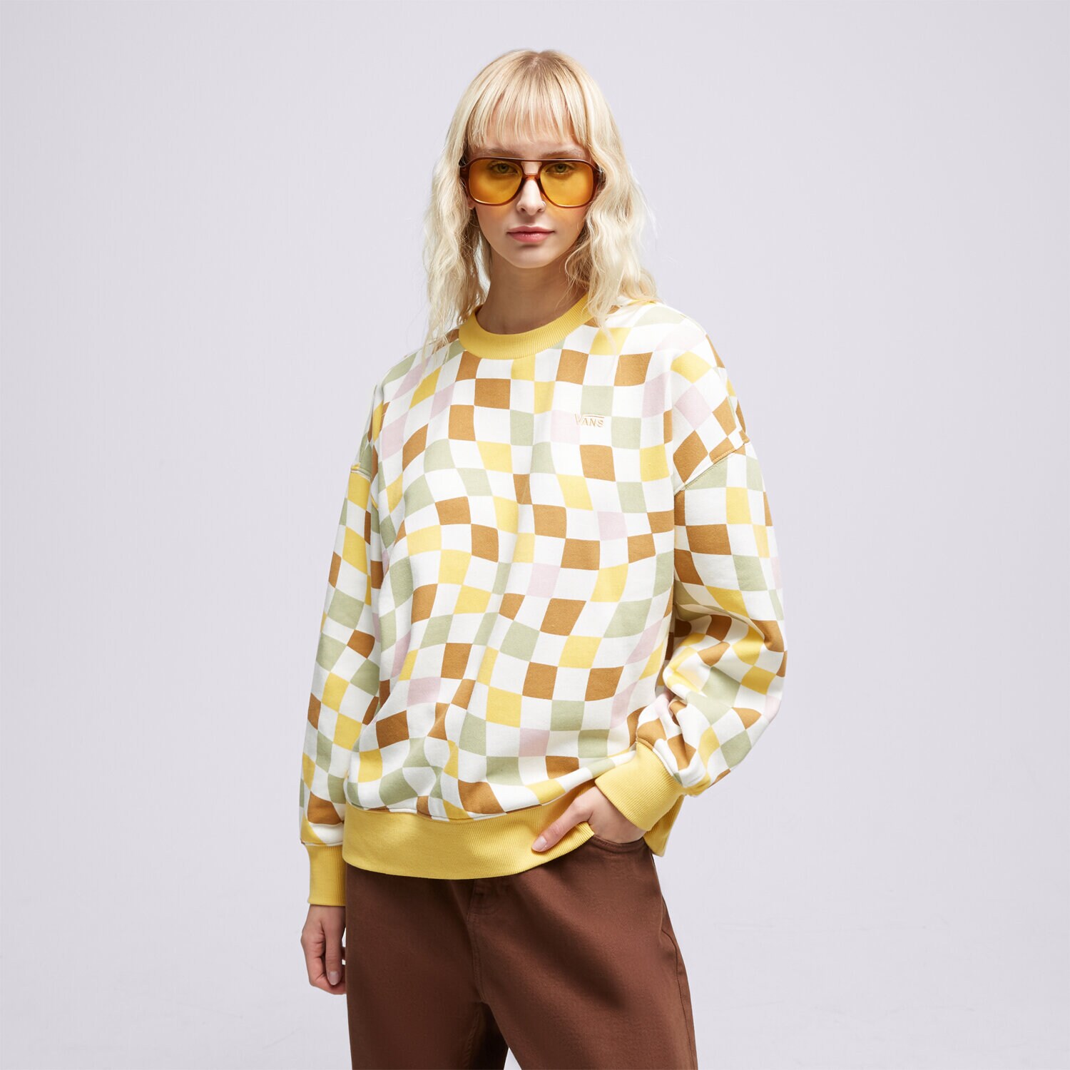 Damen VANS SWEATSHIRT CLUB SLOUCHY CREW VN000A7HOC21 Multicolor