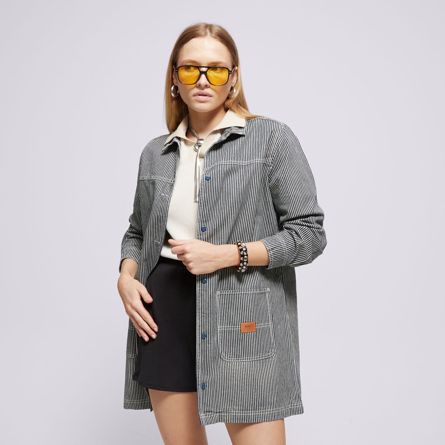 Damen Kleid VANS KLEID GROUND WORK DUSK DOWNER VN00075UIND1 Blau