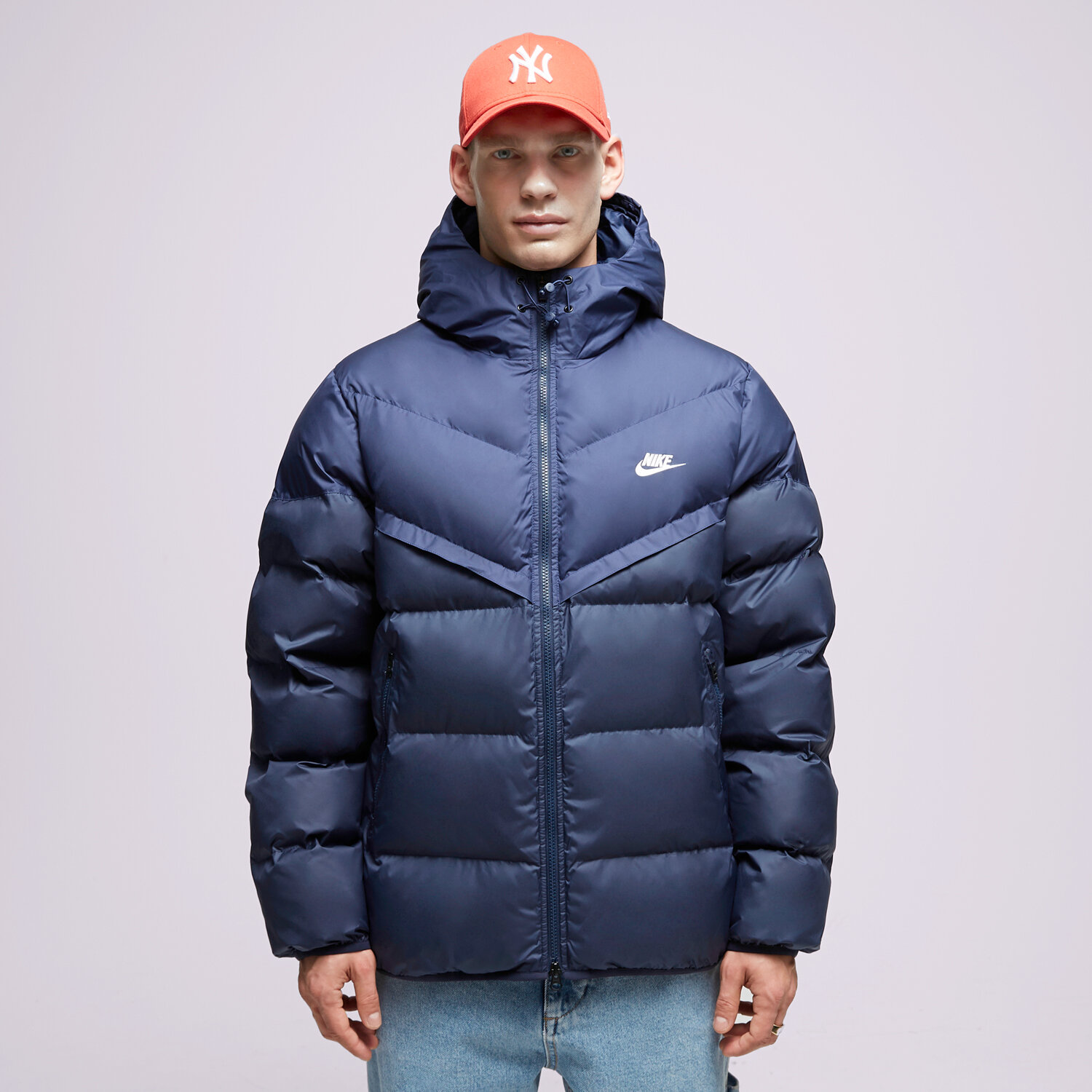 Herren Winterjacke NIKE JACKE WINTER M NK SF WR PL-FLD HD FB8185-410 Dunkelblau