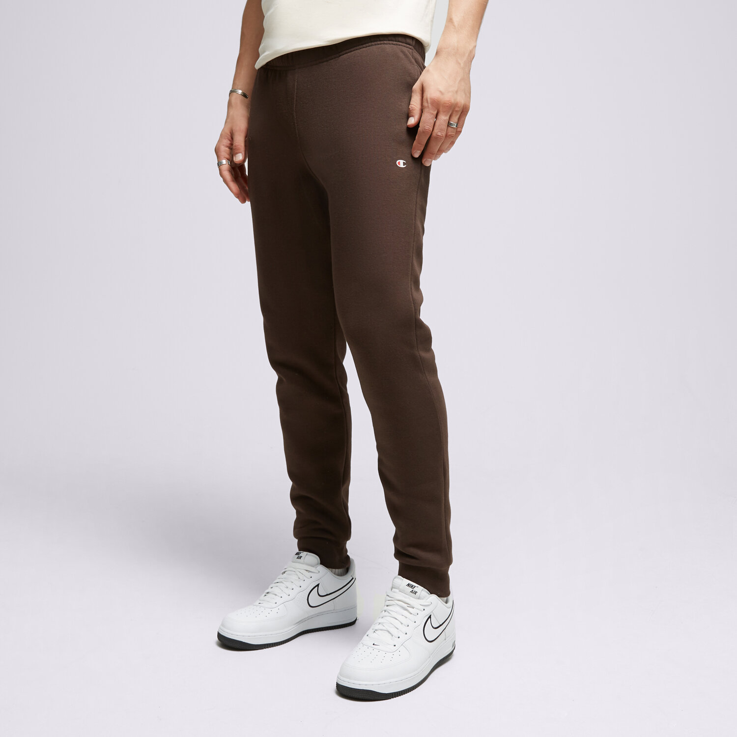 Herren Hosen CHAMPION HOSE RIB CUFF PANTS 218341MS548 Braun