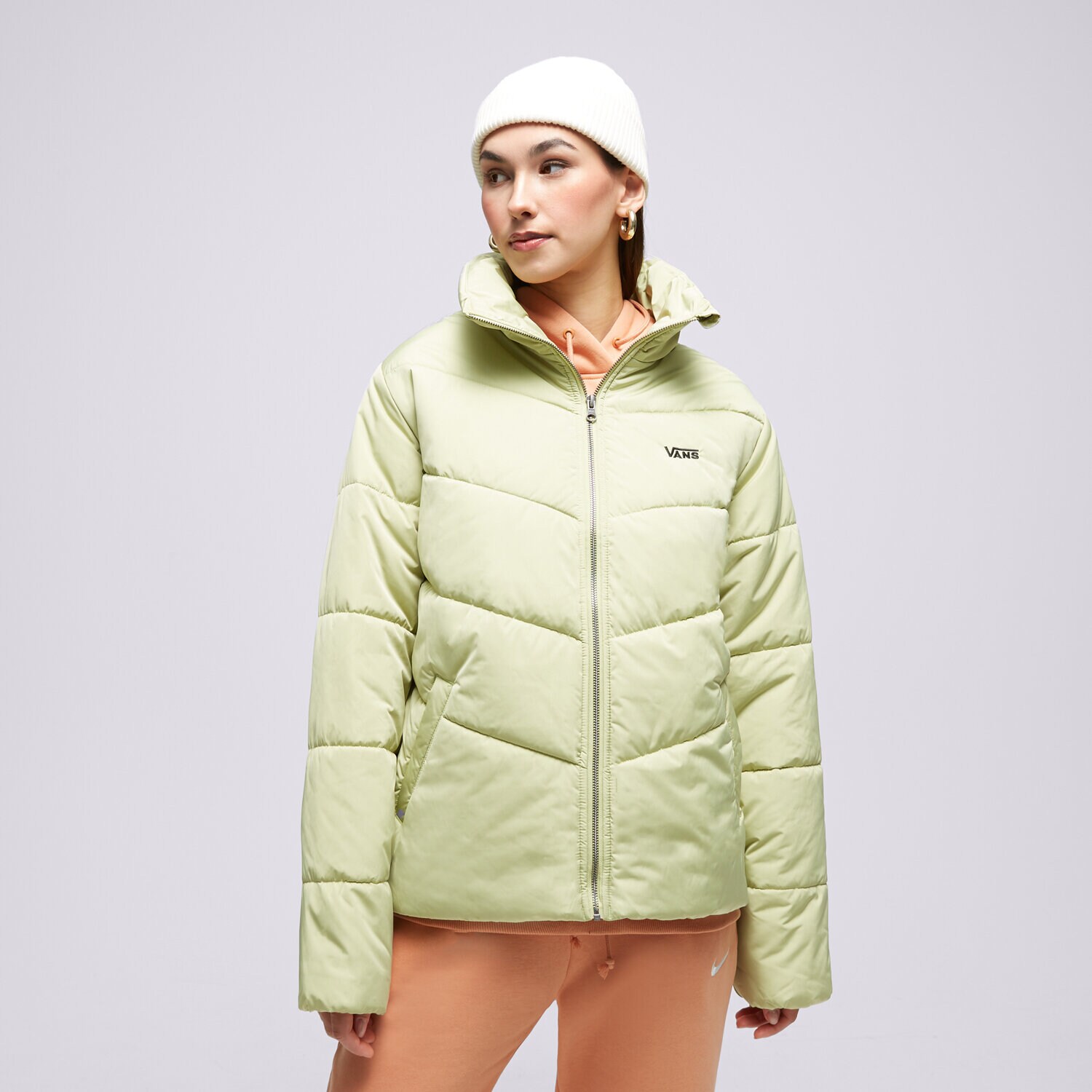 Damen Winterjacke VANS JACKE WINTER FOUNDRY PUFF VN0A7YK5BYY1 Silber