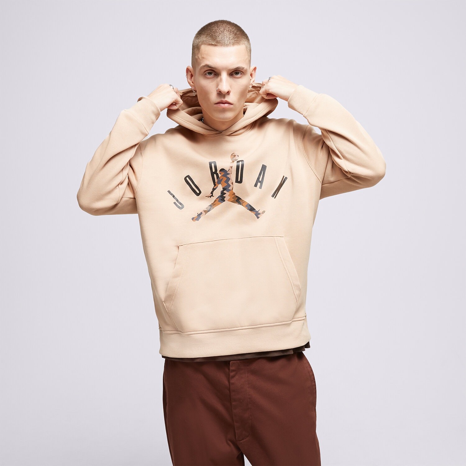 Herren JORDAN HOODIE M J FLT MVP HBR FLC PO FD7415-200 Beige