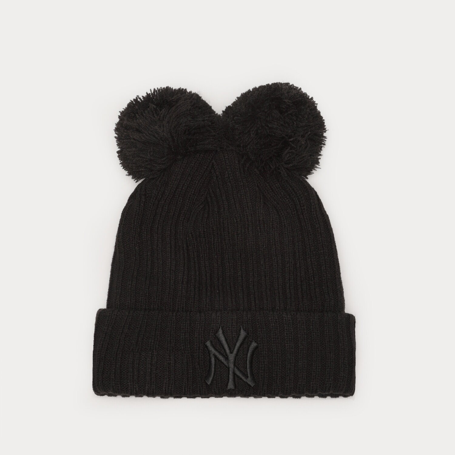 Damen Mütze NEW ERA MÜTZE WMNS DOUBLE POM BEANIE NYY NEW YORK YANKEES 60364290 Schwarz