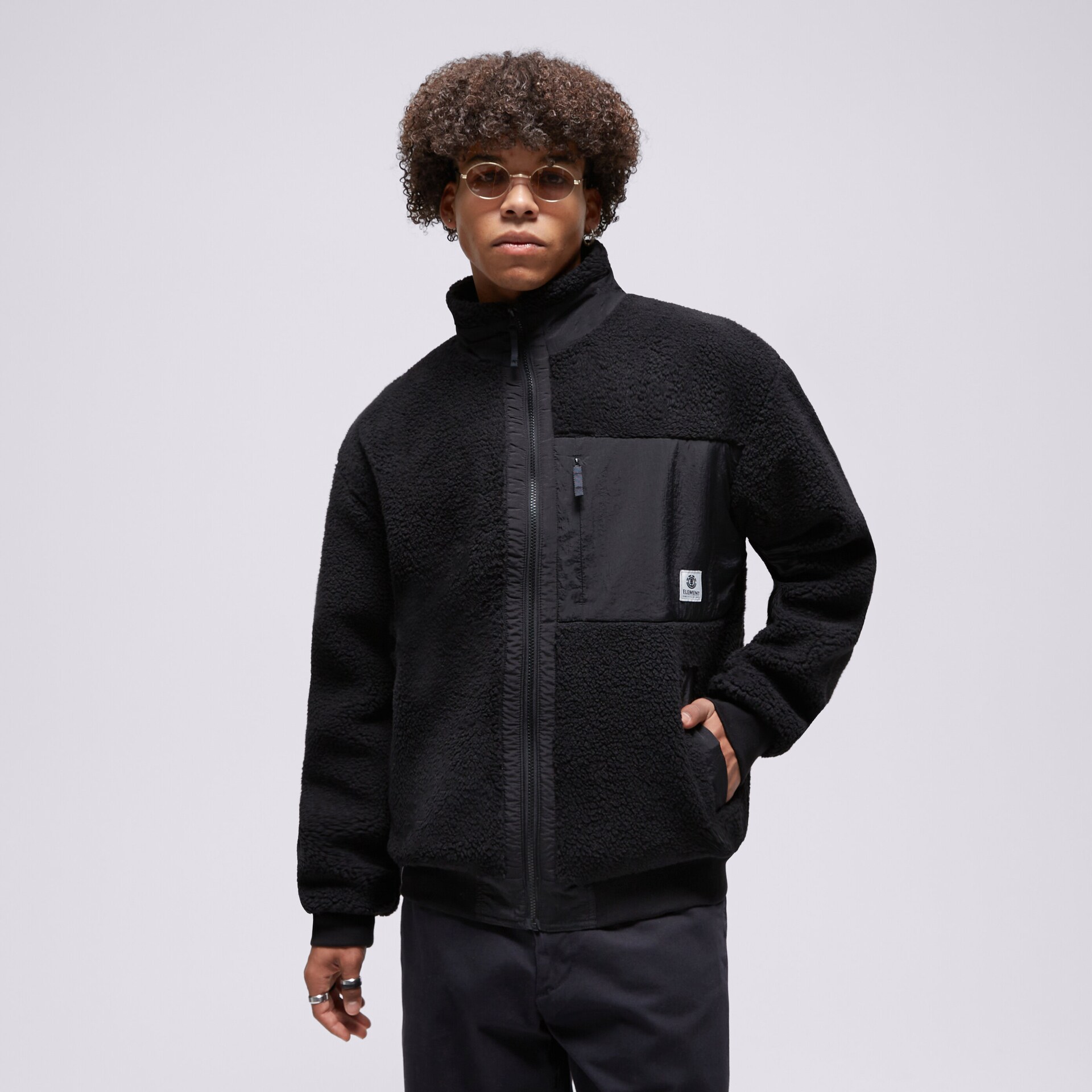 Herren ELEMENT HOODIE OAK SHERPA ELYJK00172-KVD0 Schwarz