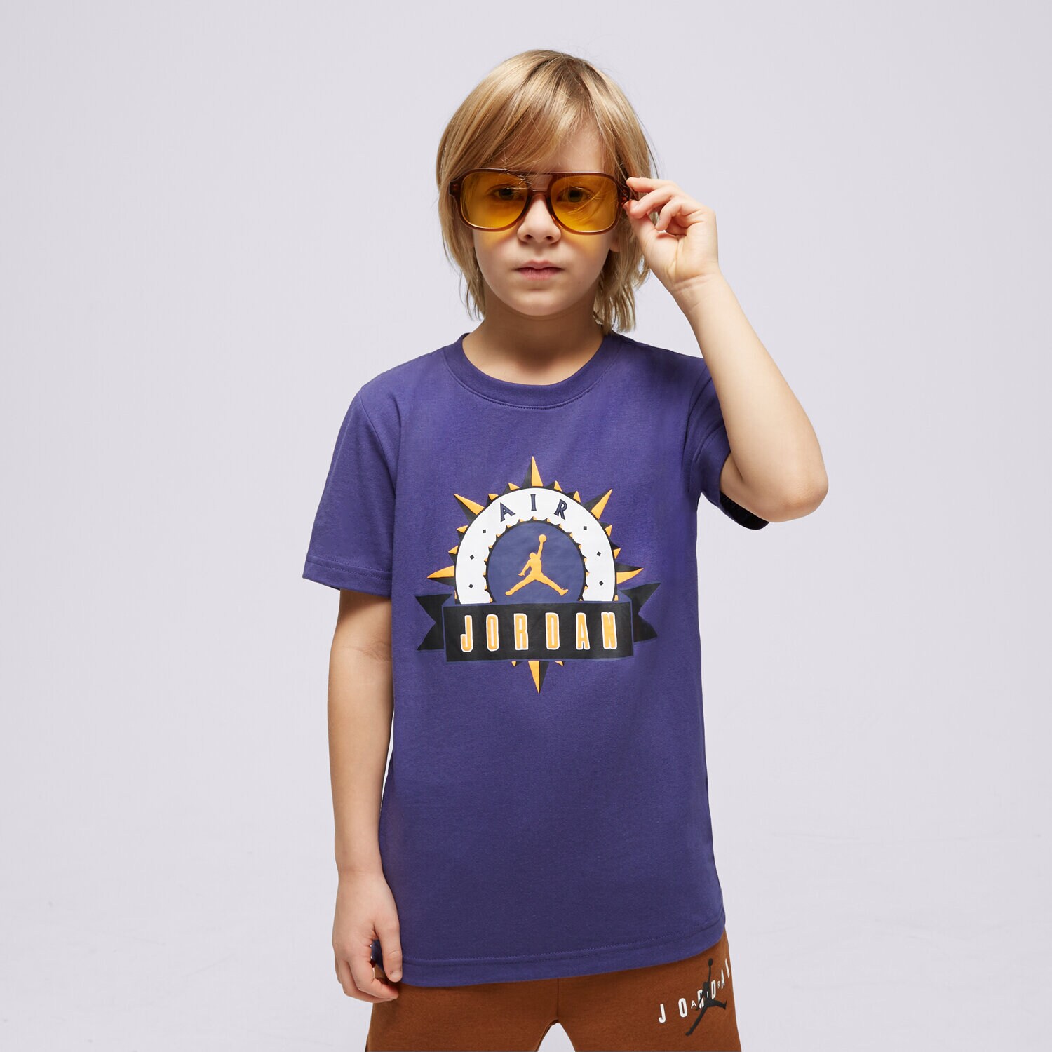 Kinder T-Shirt JORDAN T-SHIRT FLIGHT MVP CREW SS BOY 95C734-PA5 Violet