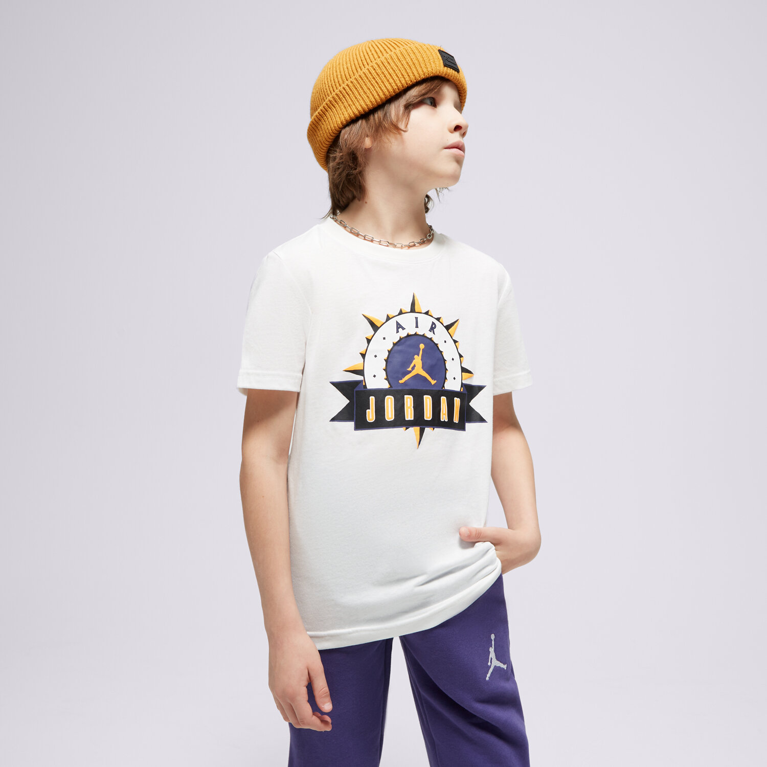 Kinder T-Shirt JORDAN T-SHIRT FLIGHT MVP CREW SS BOY 95C734-782 Weiß