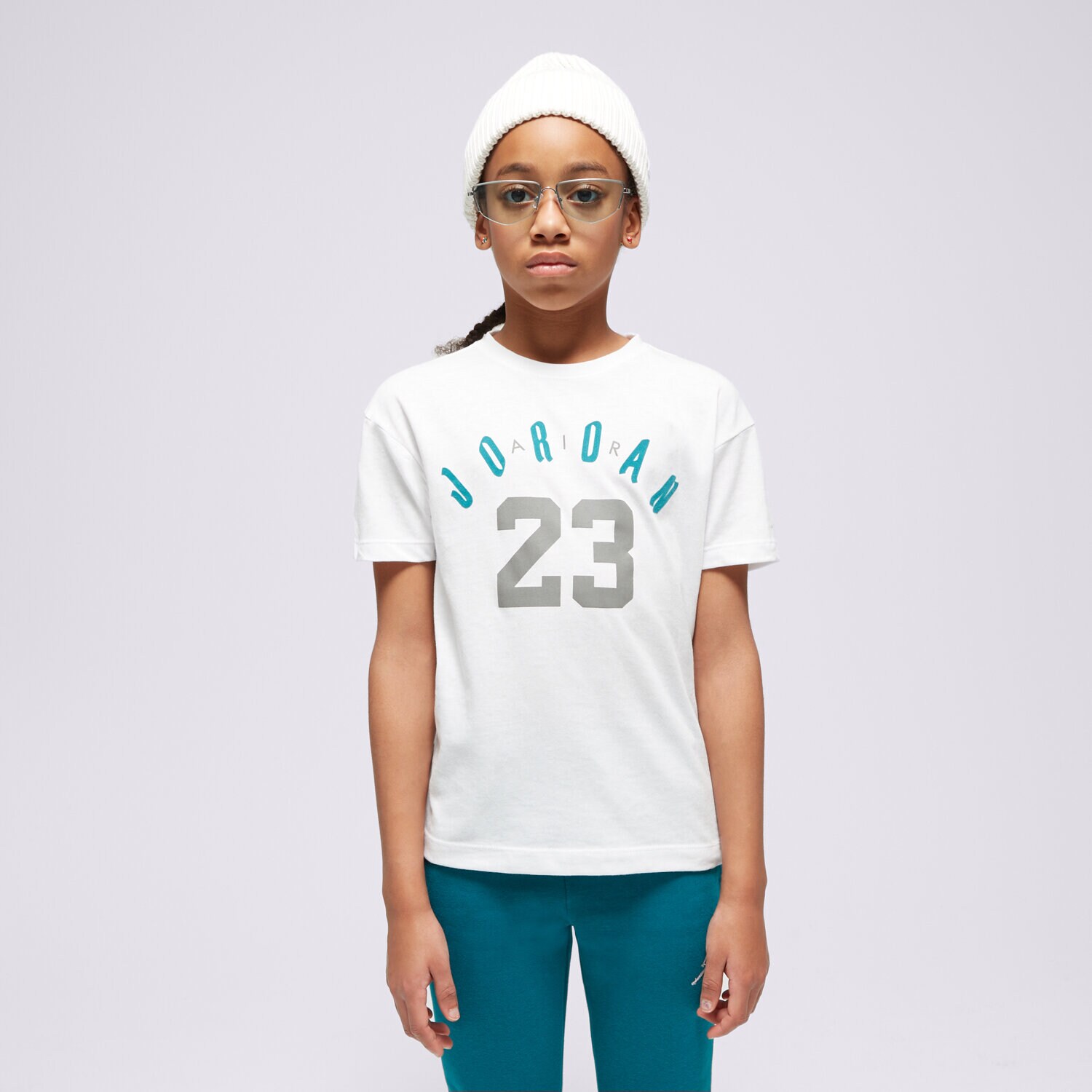 Kinder T-Shirt JORDAN T-SHIRT 23 SOFT TOUCH SS GIRL 45C826-001 Weiß