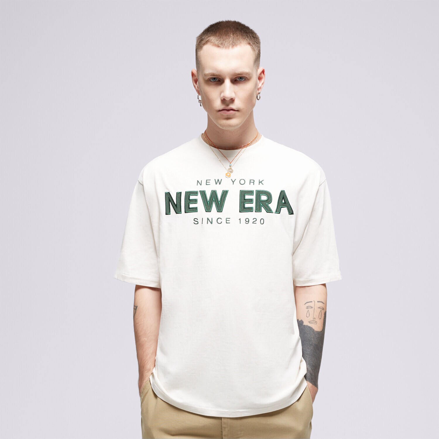 Herren T-Shirt NEW ERA T-SHIRT NE WORDMARK OS 60424470 Weiß