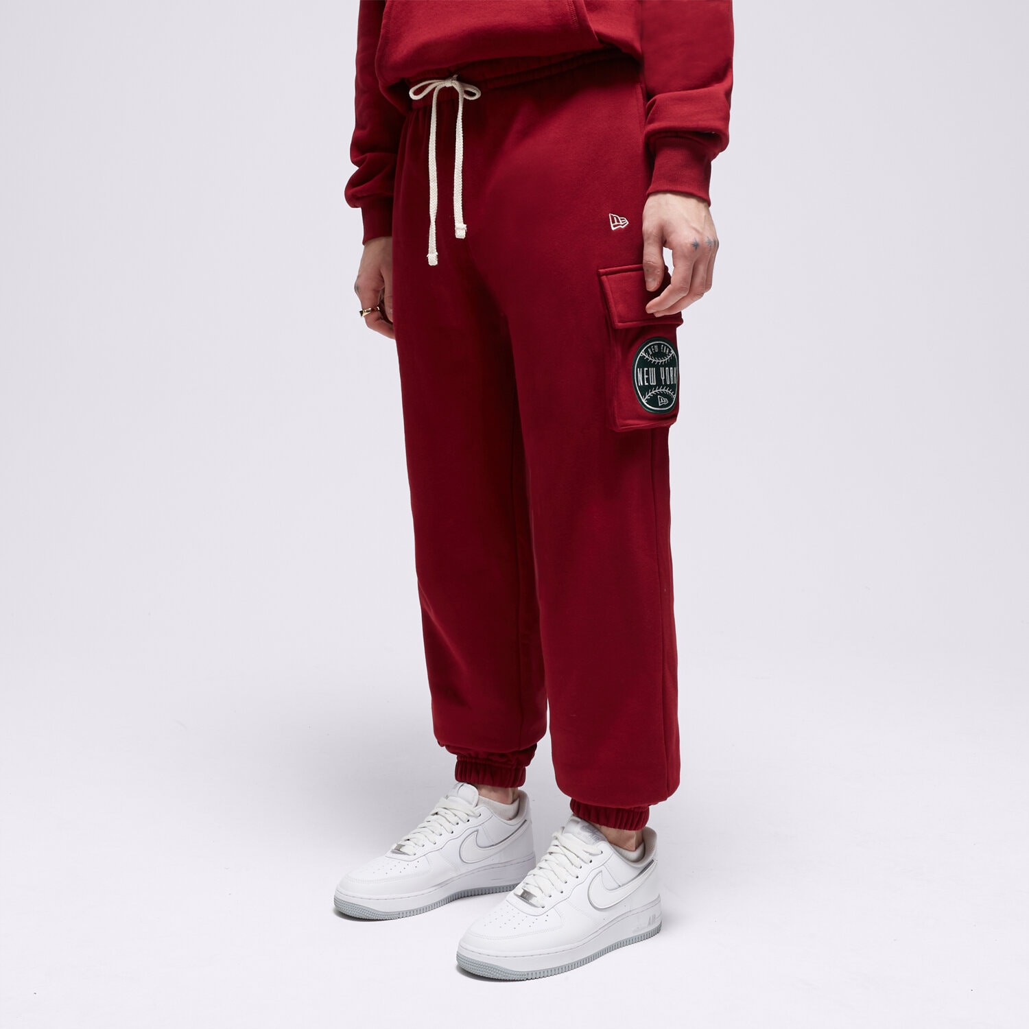 Herren Hosen NEW ERA HOSE NE CARGO NONE 60416406 Dunkelrot