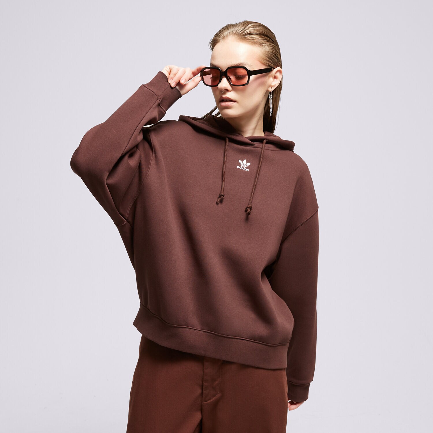 Damen ADIDAS HOODIE HOODIE IK3998 Braun