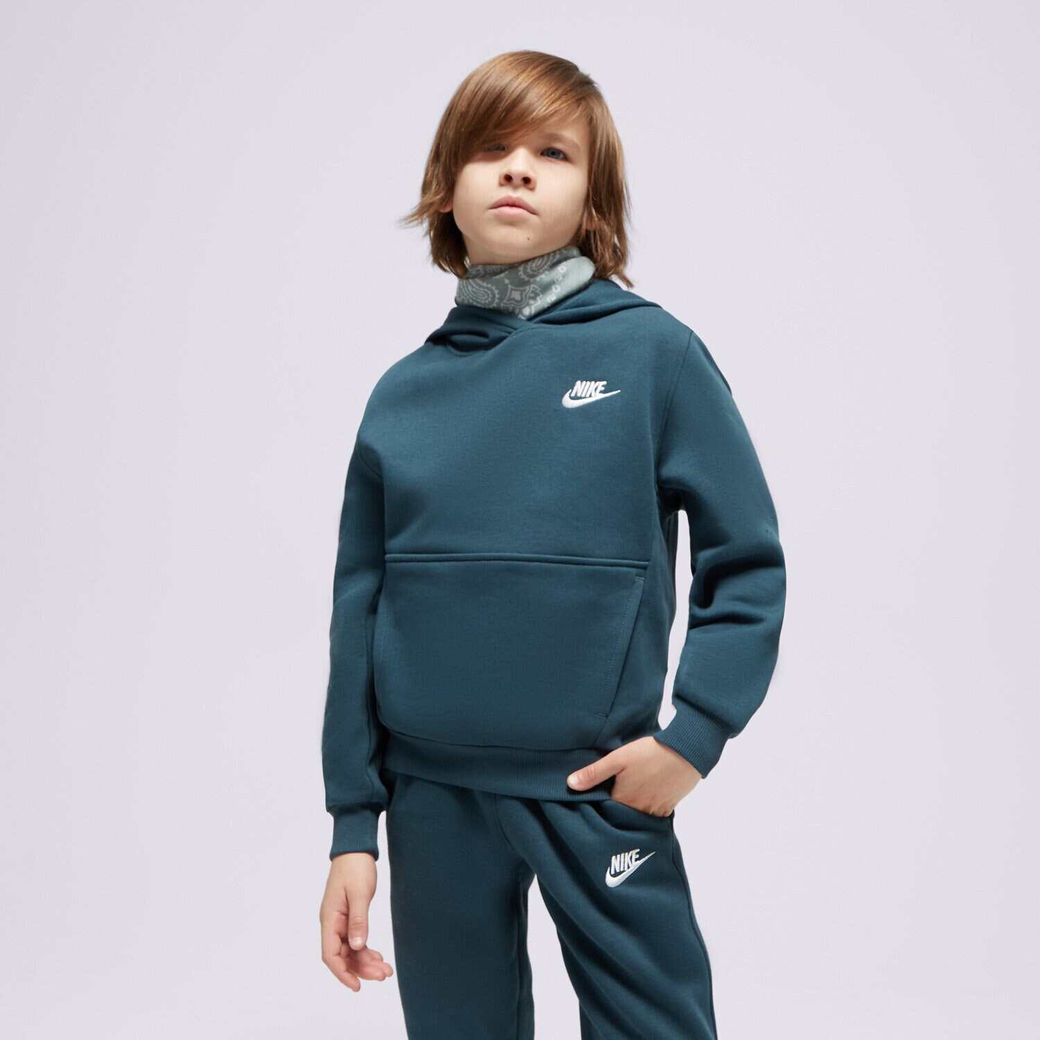 Kinder NIKE HOODIE K NSW CLUB FLC HDY LBR BOY FD3000-328 Grün