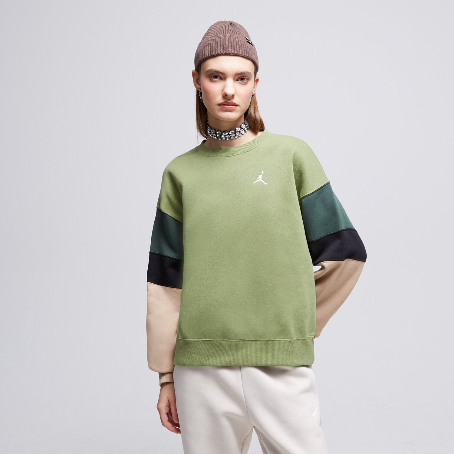 Damen JORDAN SWEATSHIRT W J BRKLN C&S  FB5174-340 Grün