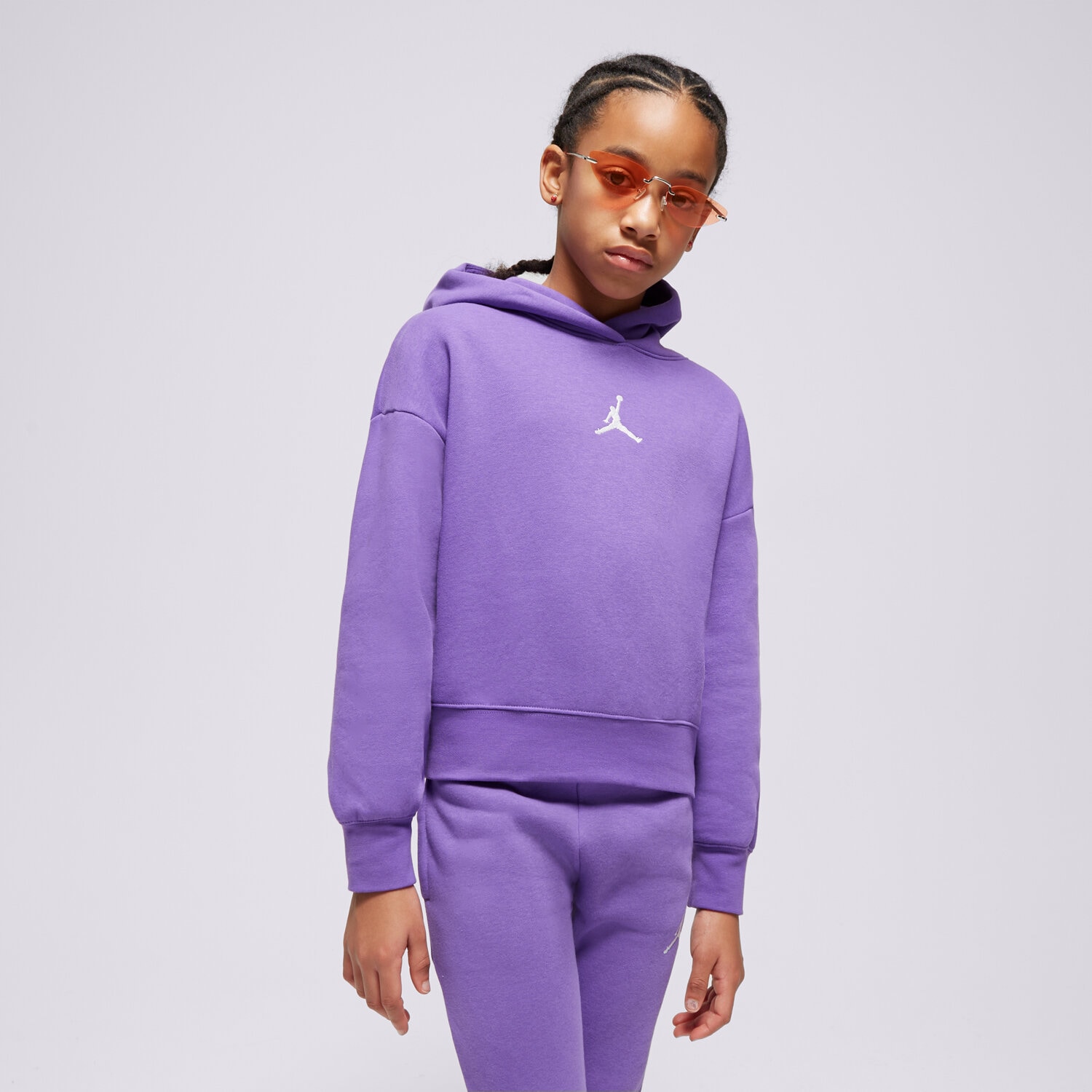 Kinder JORDAN HOODIE ICON PLAY GIRL 45C695-P44 Violet