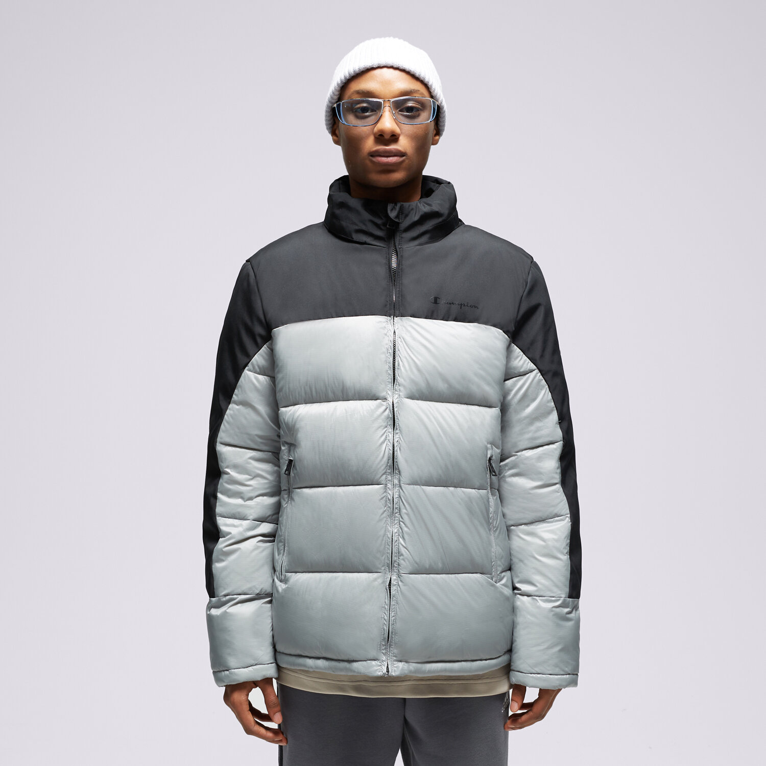 Herren Winterjacke CHAMPION DAUNENJACKE JACKET 219191ES051 Grau