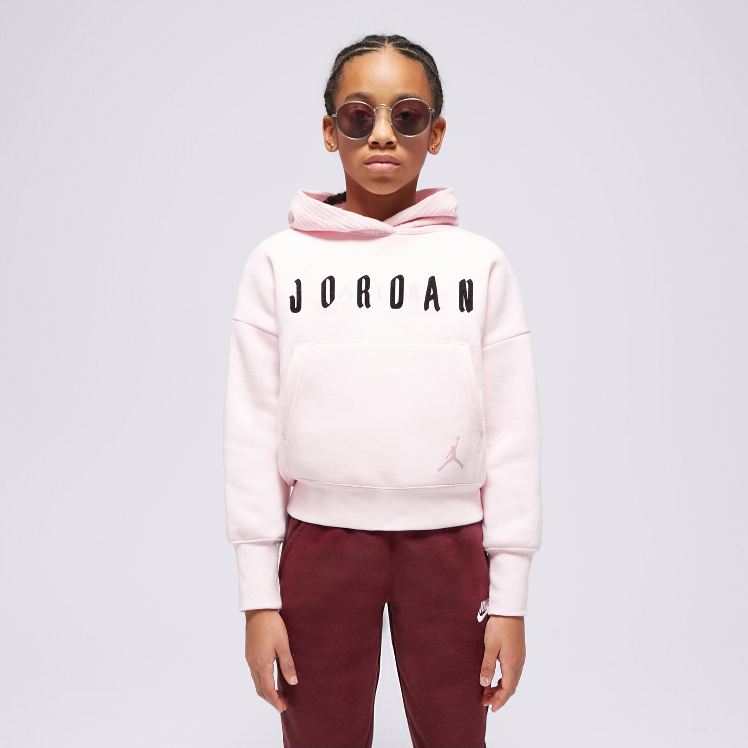 Kinder JORDAN HOODIE SOFT TOUCH MIXED GIRL 45C795-A9Y Rosa