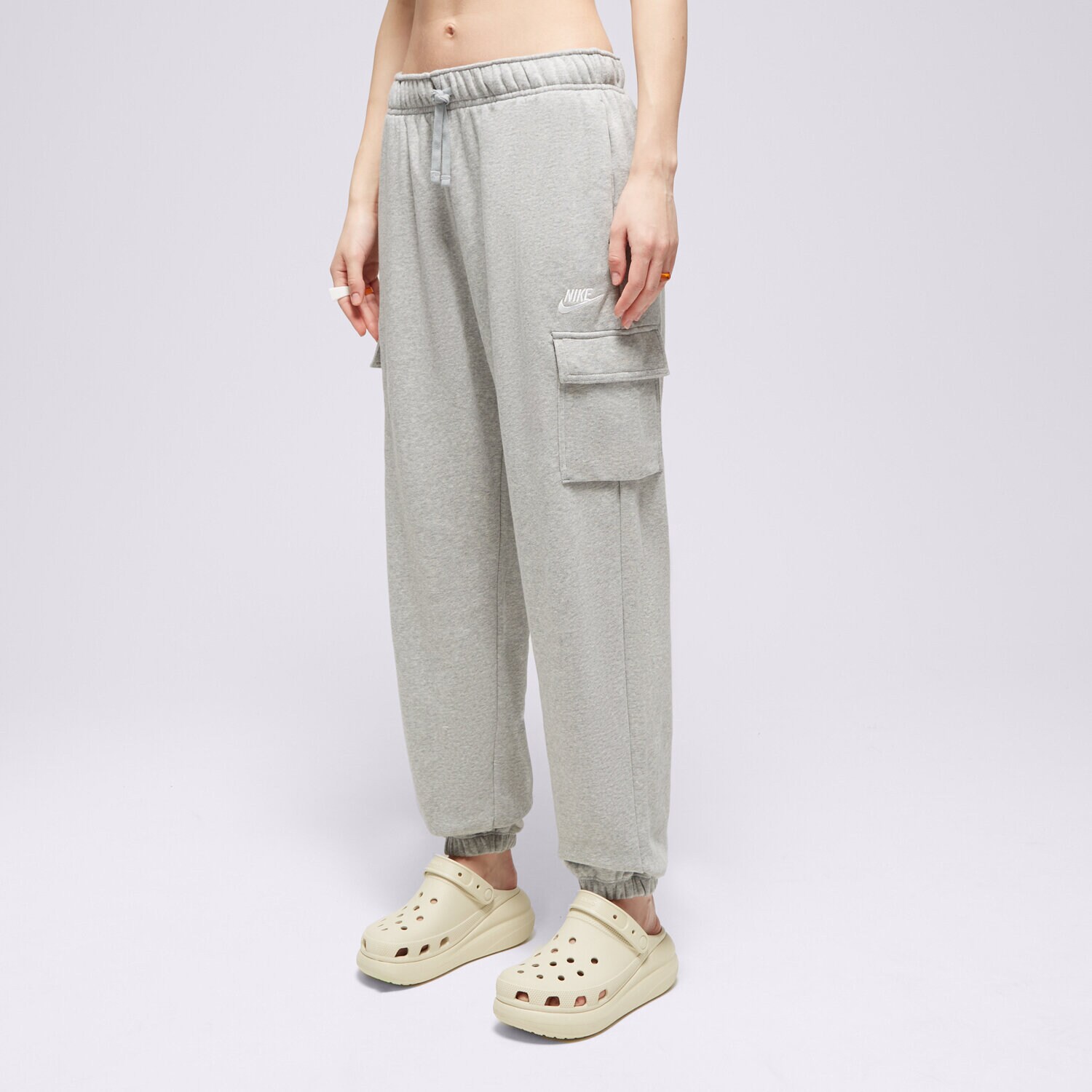 Damen Hosen NIKE HOSE W NSW CLUB FLC MR PANT CARGO DQ5196-063 Grau