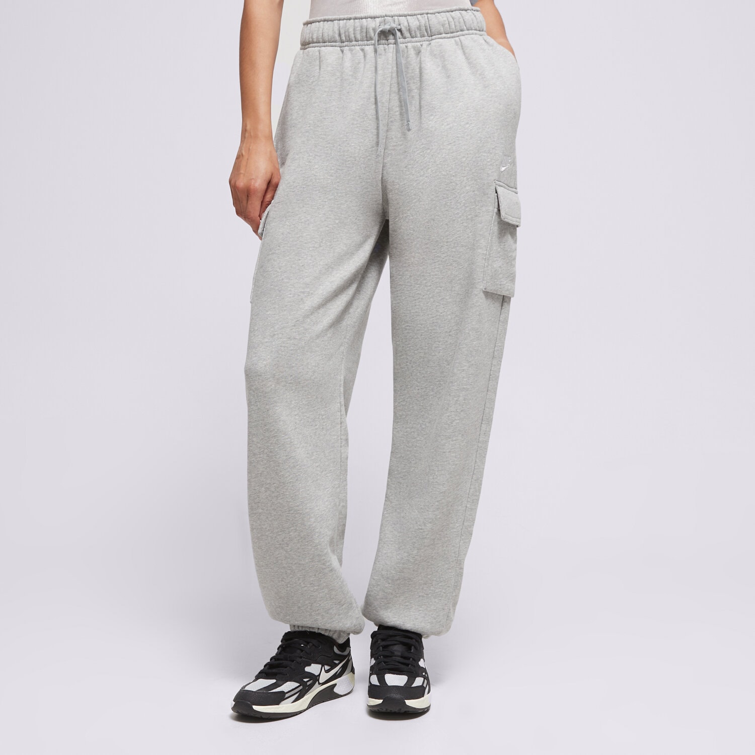 Damen Hosen NIKE HOSE W NSW CLUB FLC MR PANT CARGO DQ5196-063 Grau