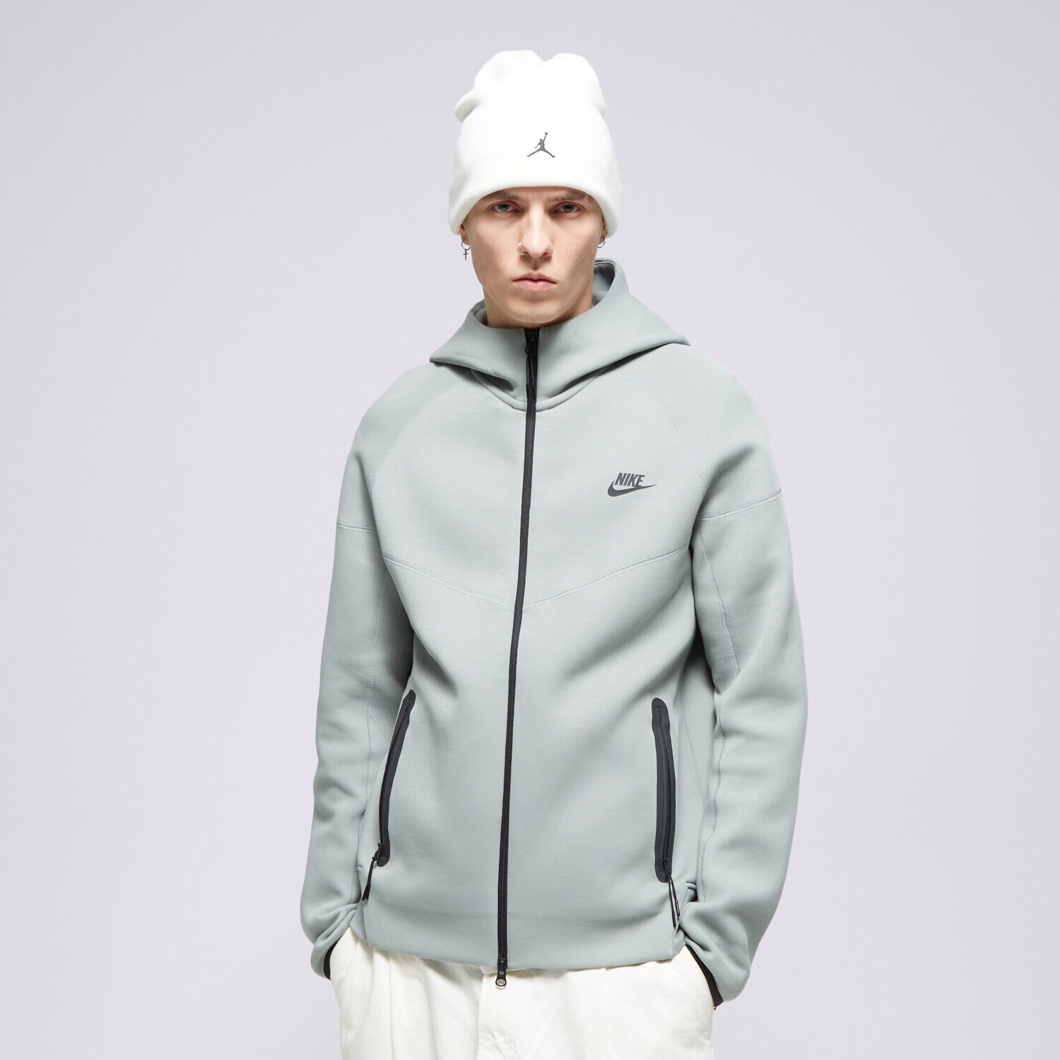 Herren NIKE SWEATSHIRT SPORTSWEAR CLUB FLEECE FB7921-330 Grau