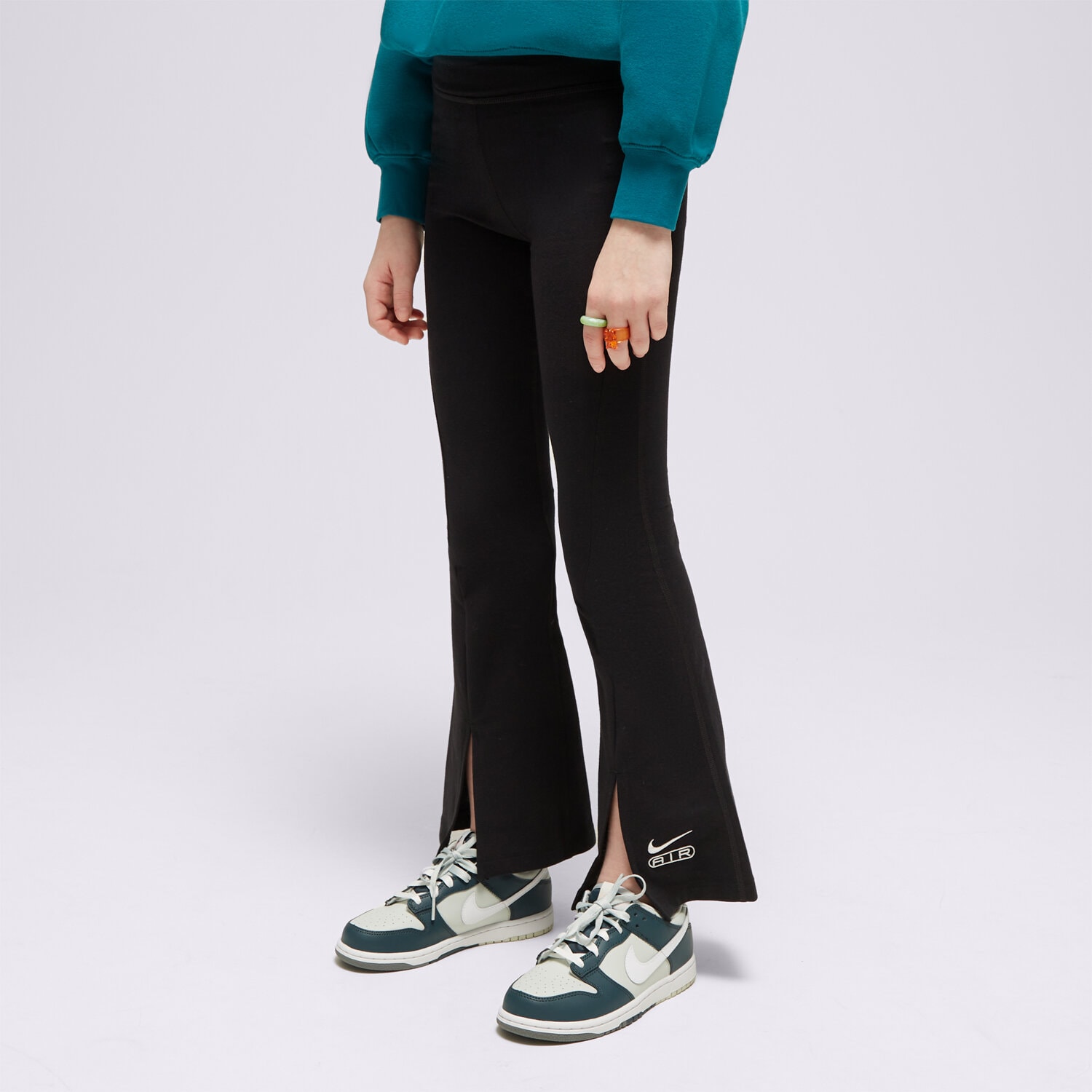 Kinder Hosen NIKE HOSE G NSW AIR HR TGHT FLARE GIRL FN8623-010 Schwarz