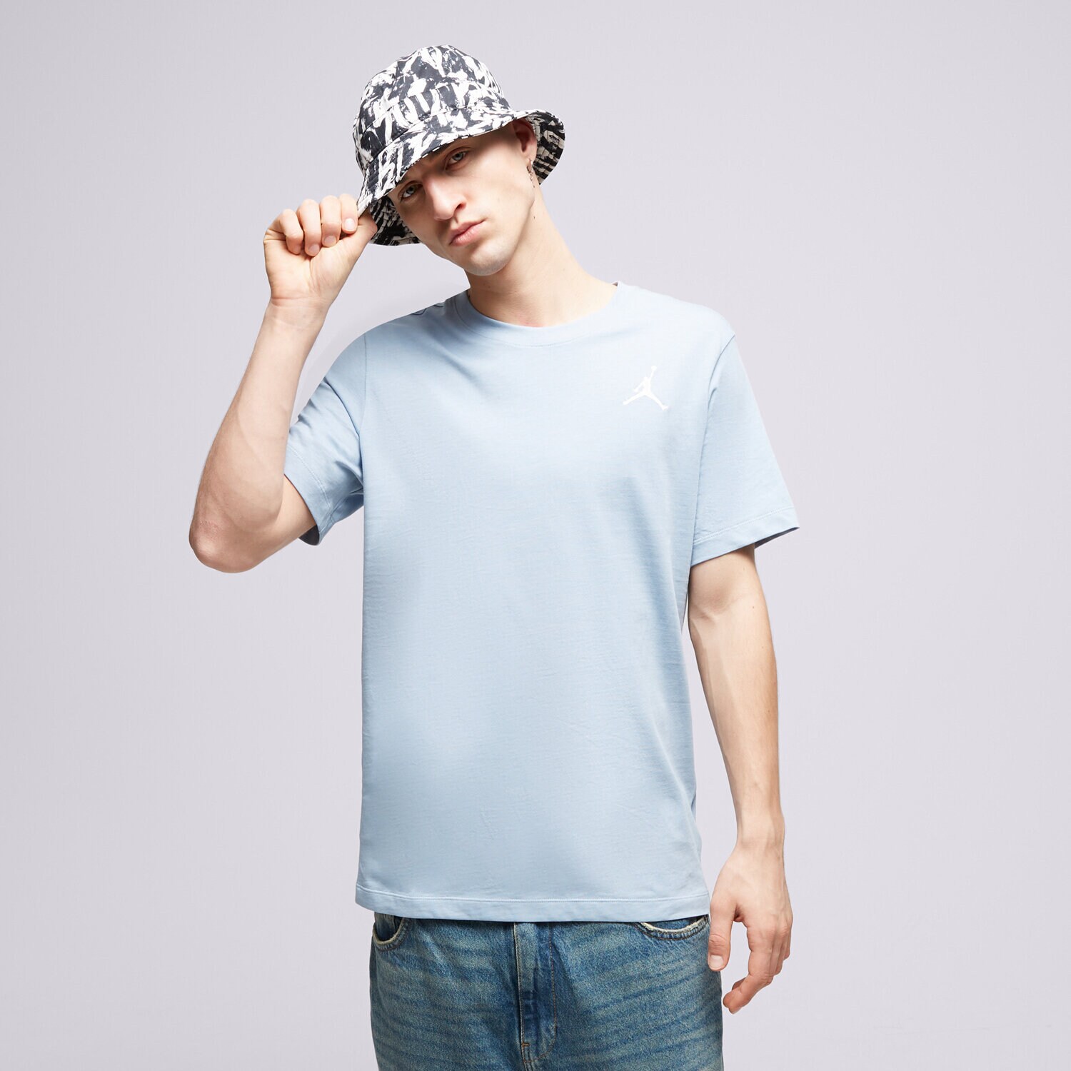 Herren T-Shirt JORDAN T-SHIRT M J JUMPMAN EMB SS CREW DC7485-436 Blau