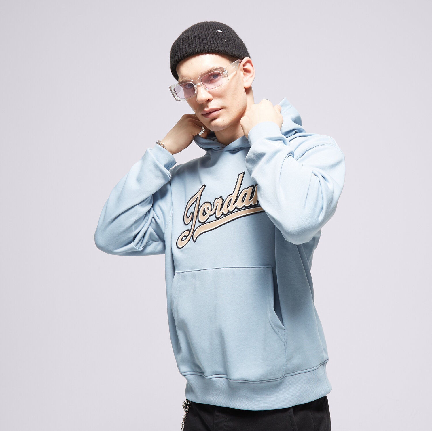 Herren JORDAN HOODIE M J ESS FLC PO FN4613-436 Blau