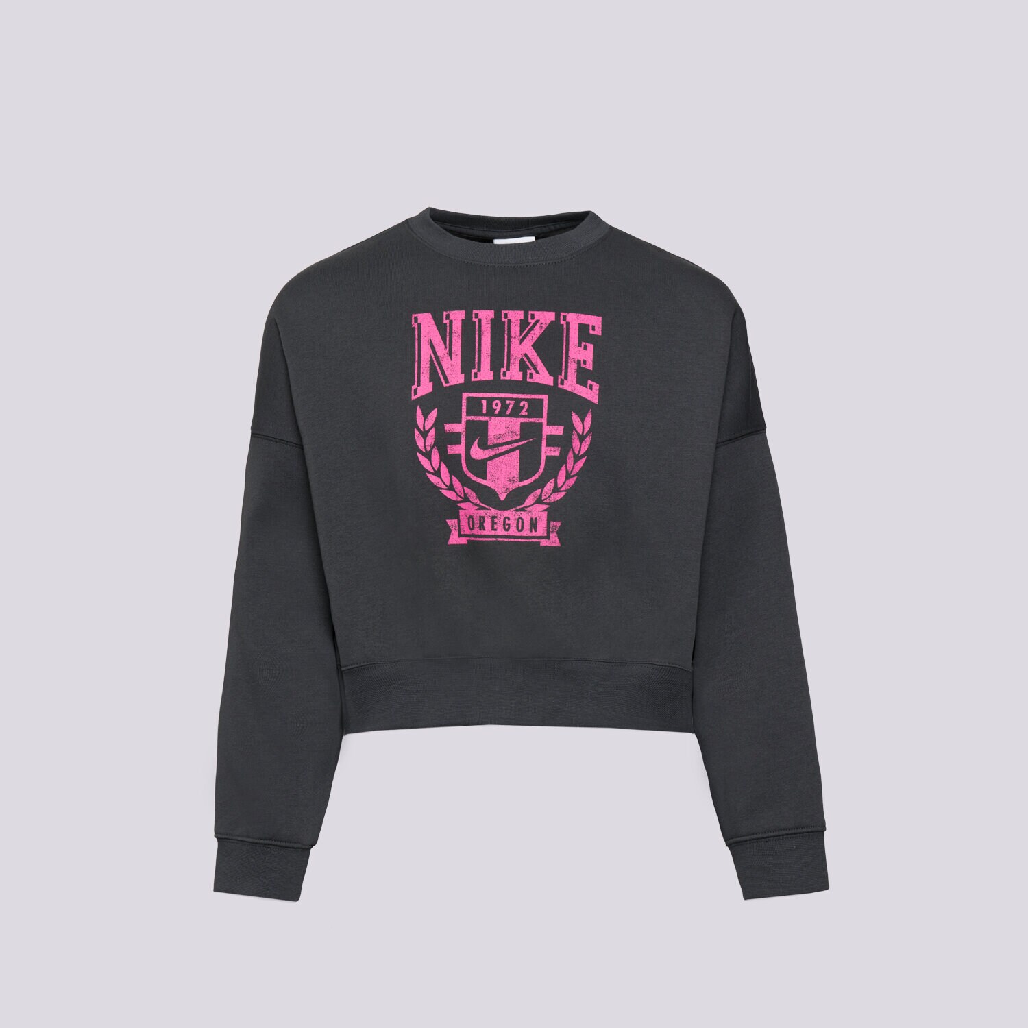 Kinder NIKE SWEATSHIRT G NSW TREND FLC CREW PRNT GIRL FZ4722-060 Grau